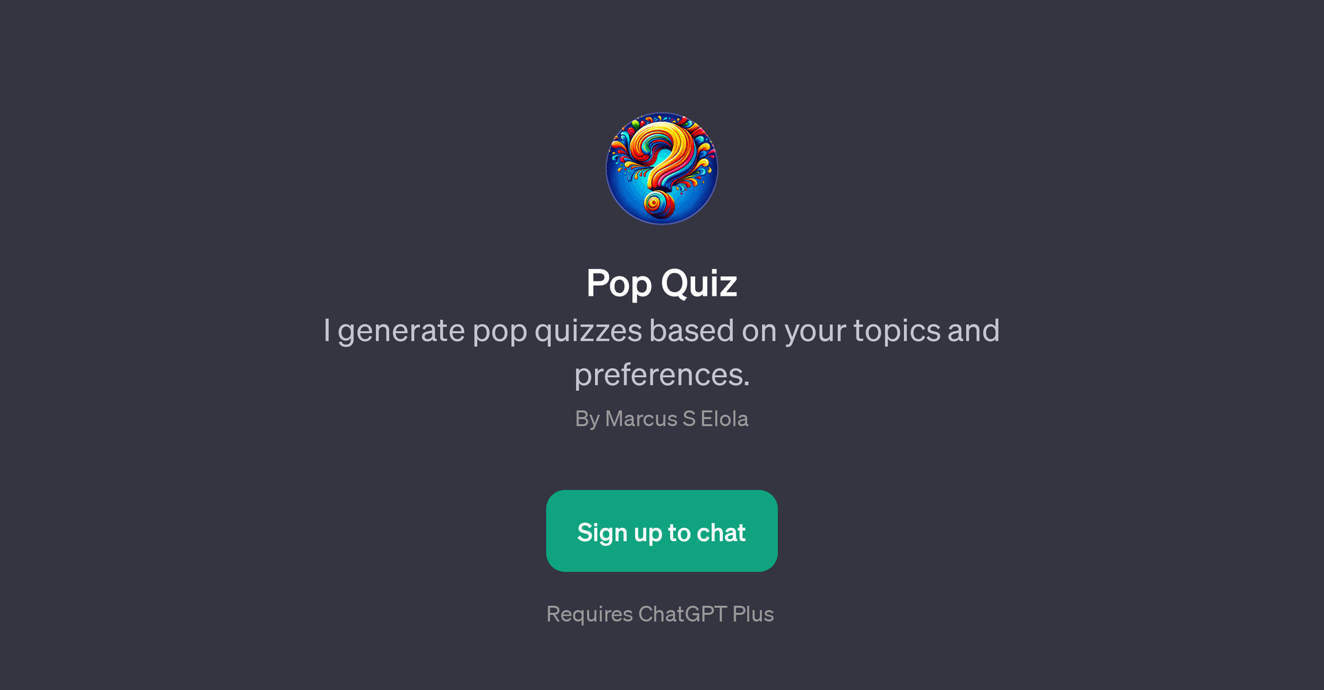 Pop Quiz