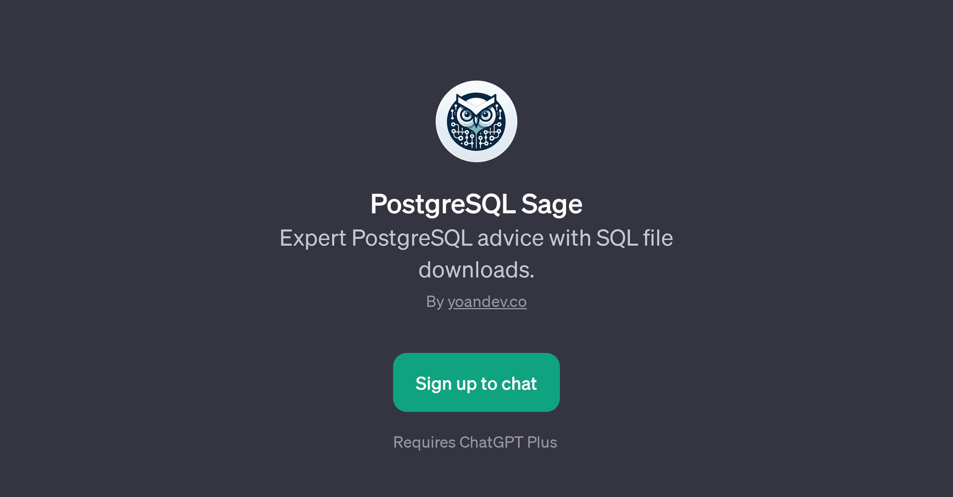 PostgreSQL Sage
