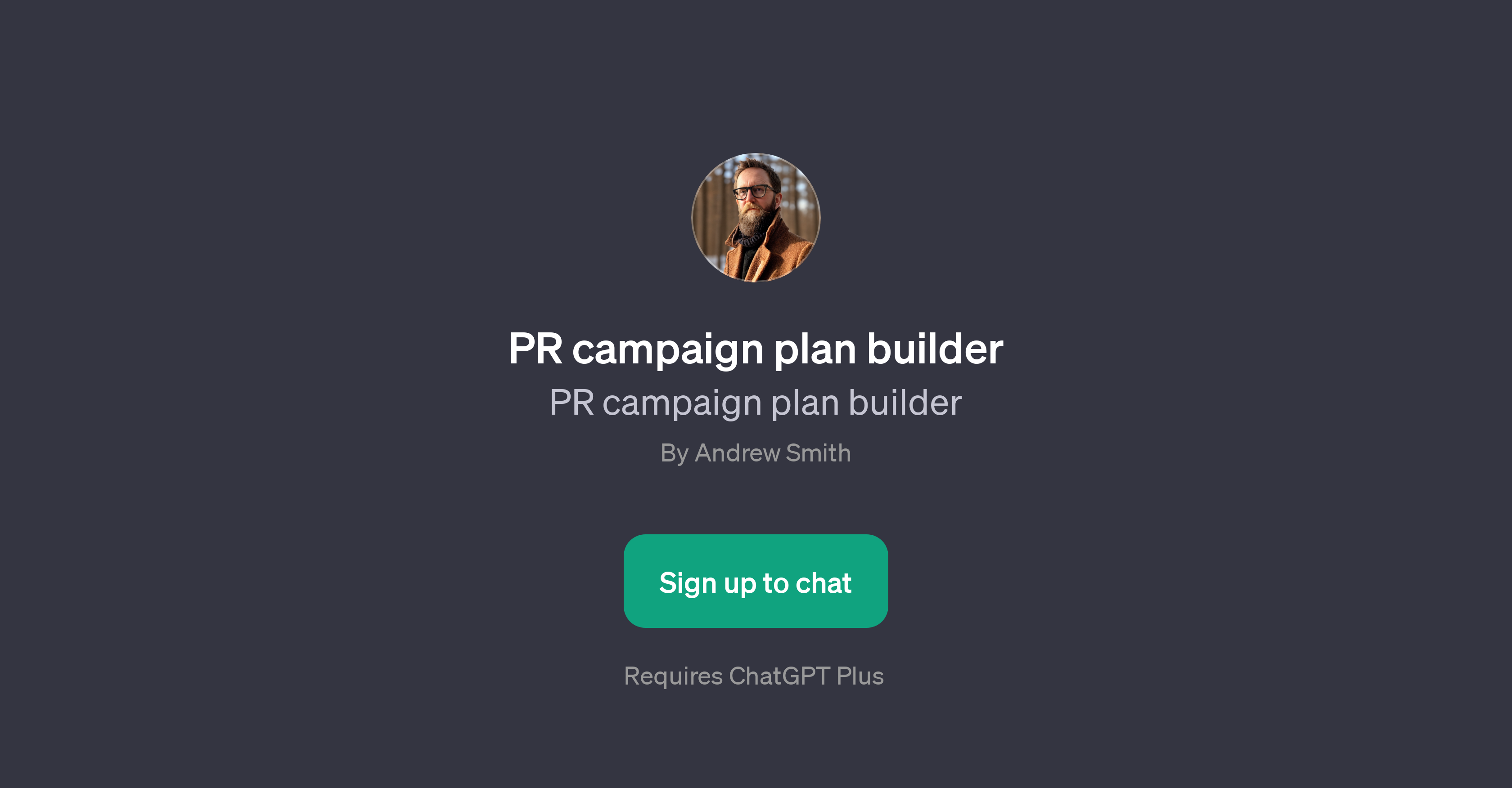 PR campaign plan builder