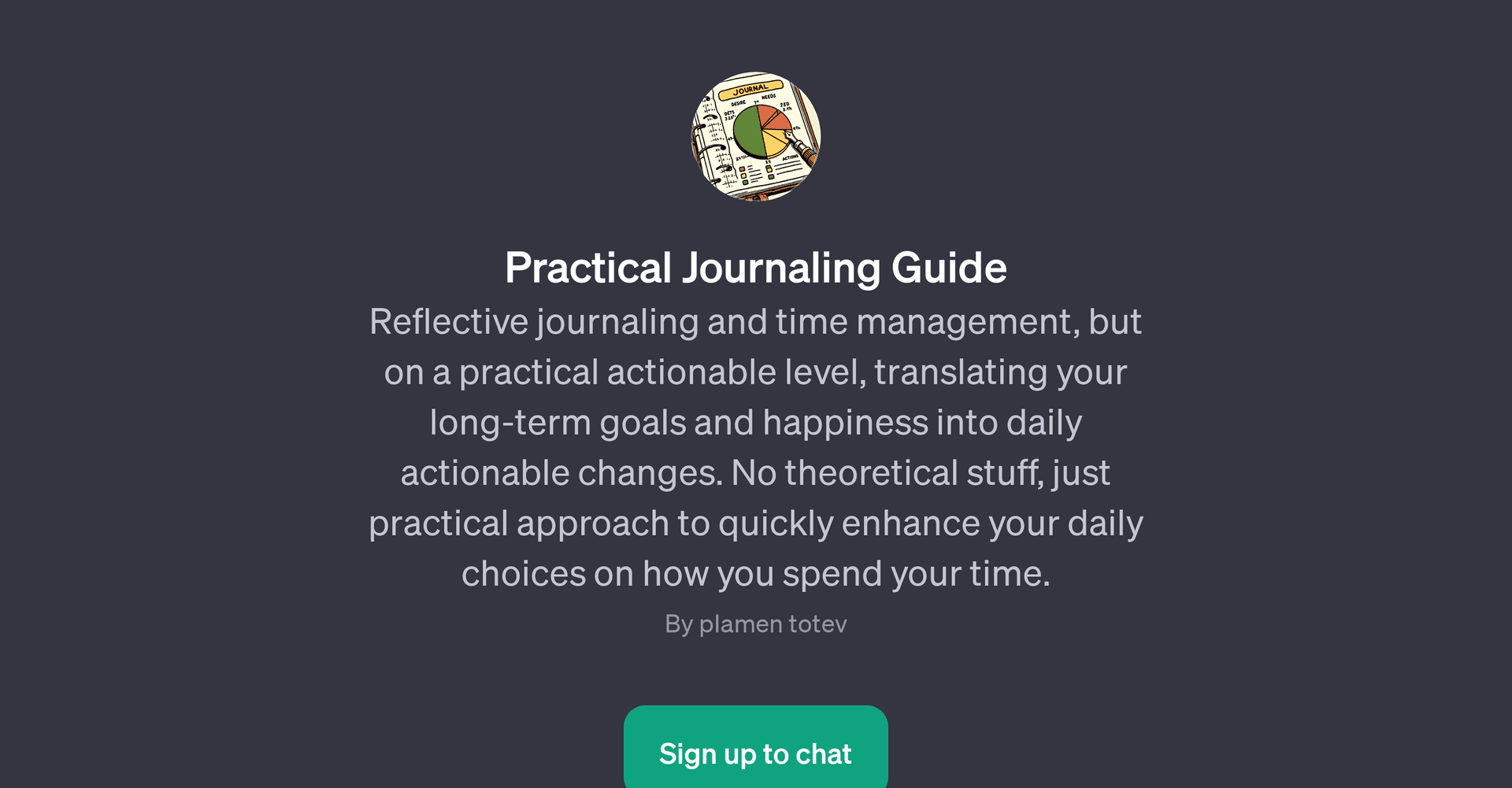 Practical Journaling Guide GPT