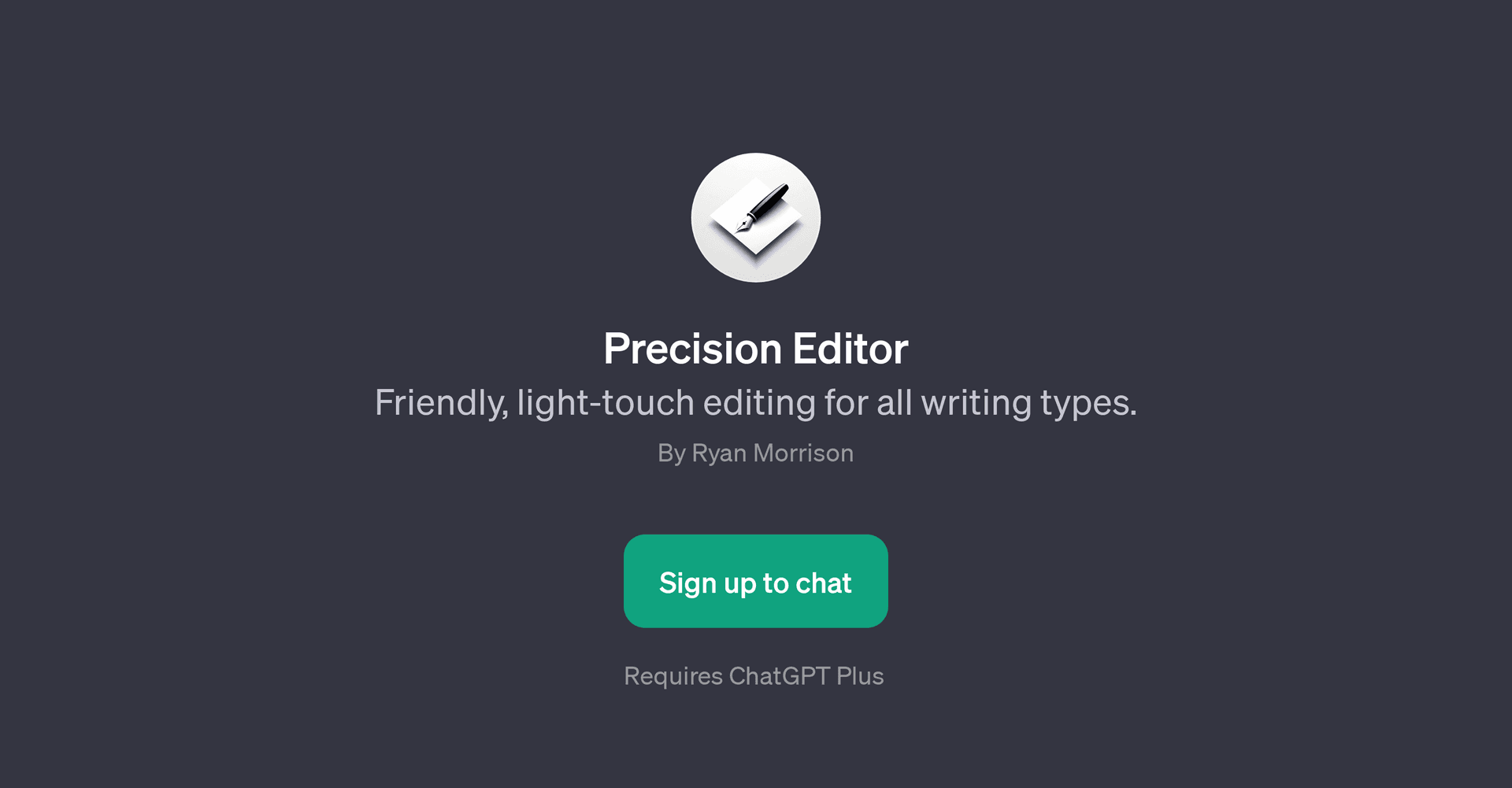Precision Editor