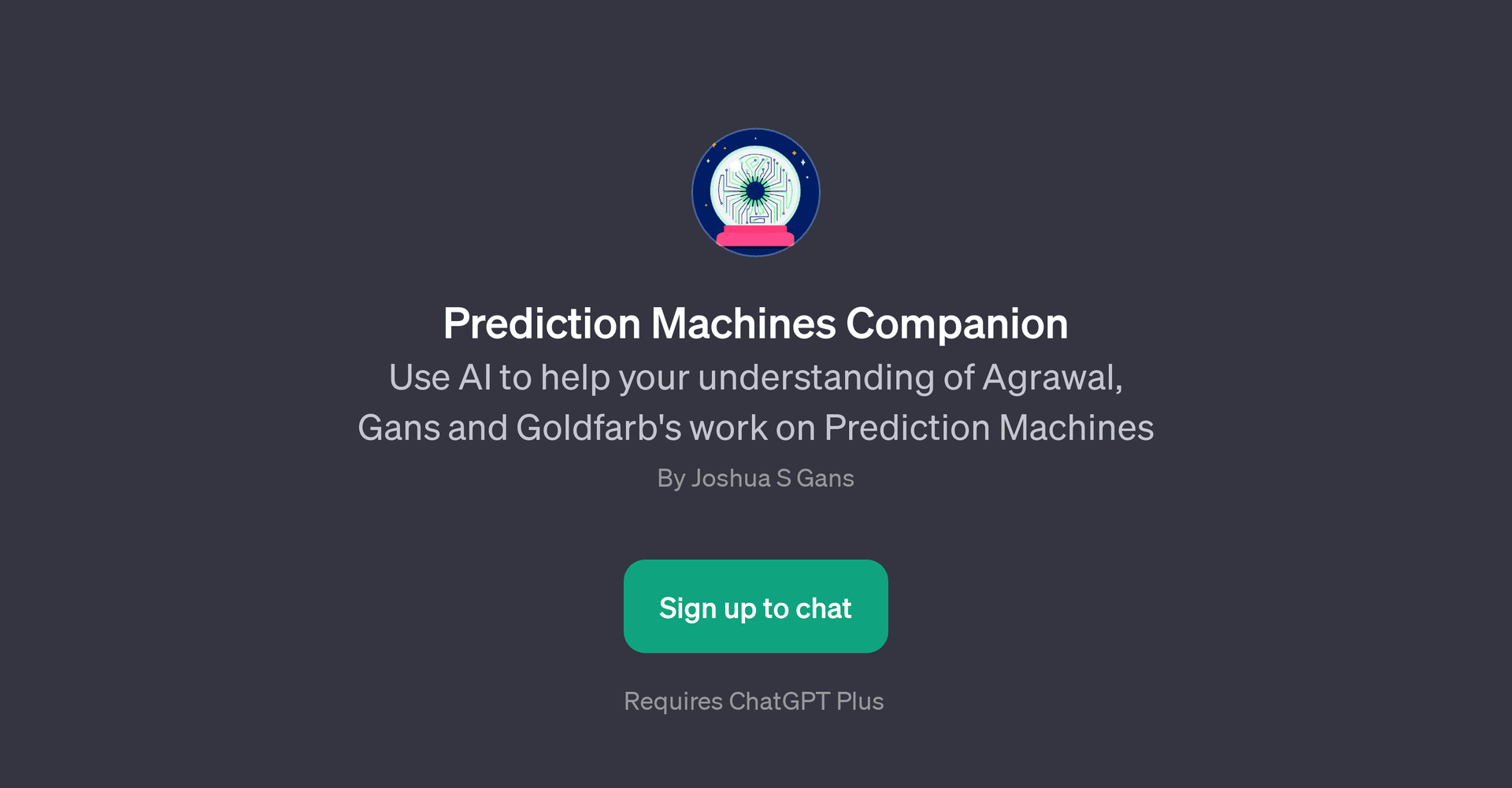 Prediction Machines Companion