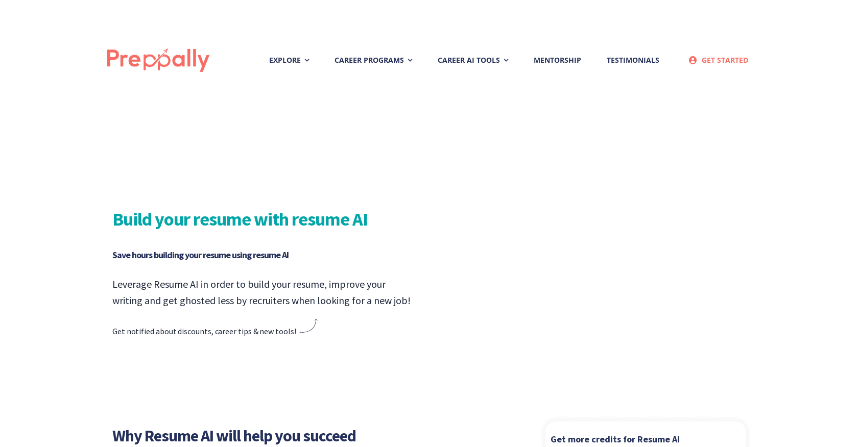 Preppally - Resume AI