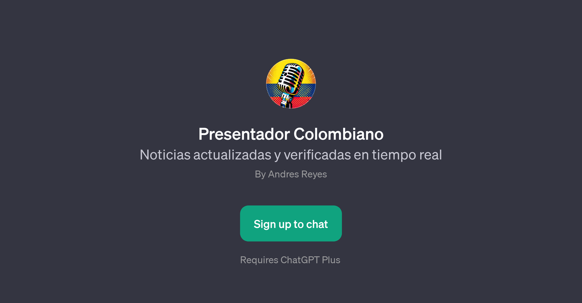 Presentador Colombiano