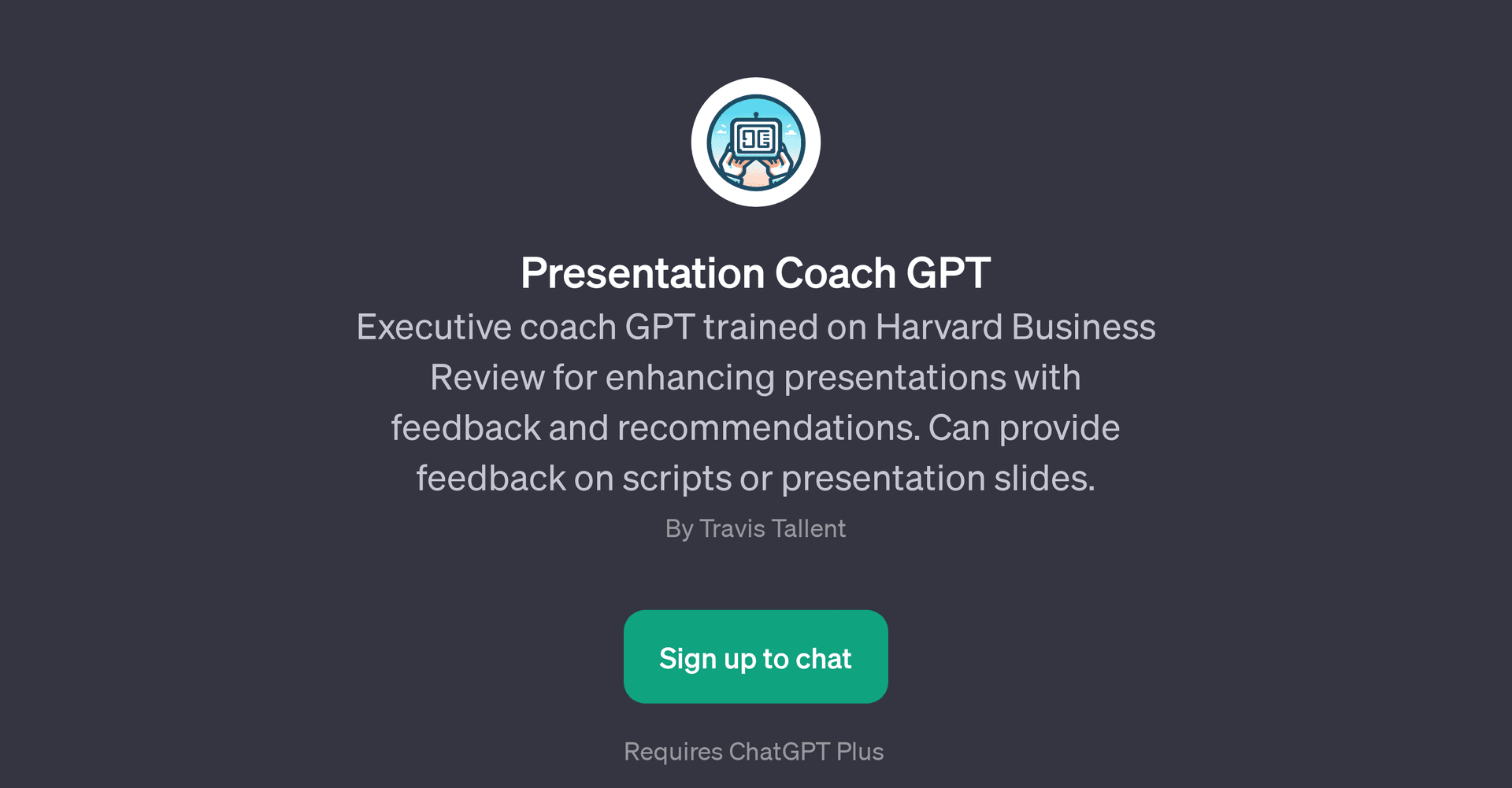 Presentation Coach GPT