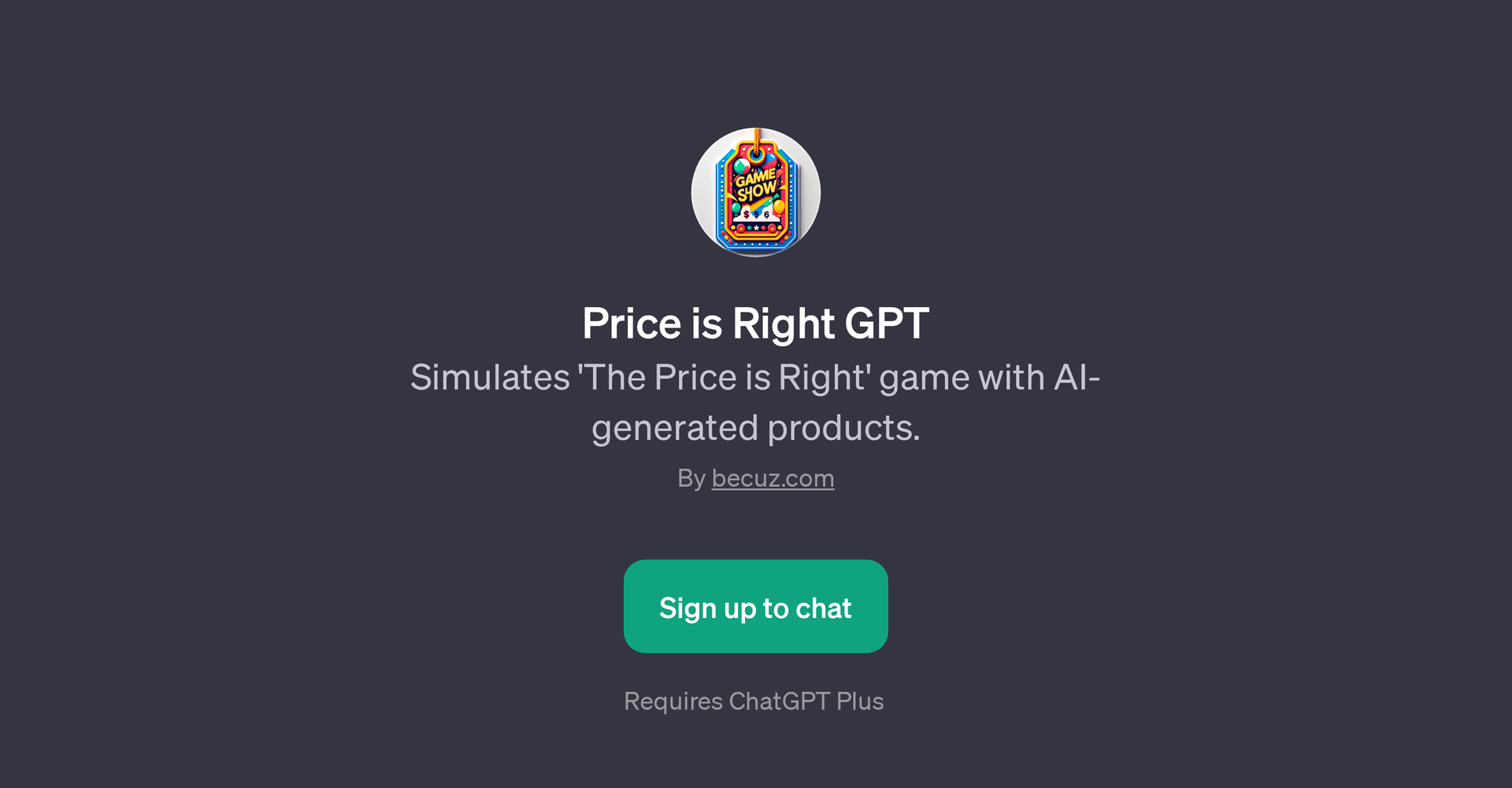 Price is Right GPT