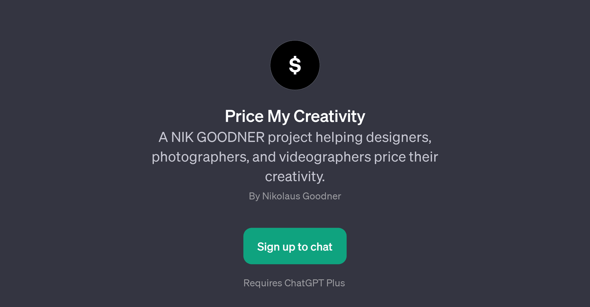 Price My Creativity