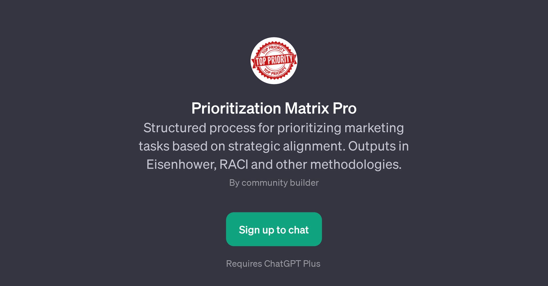 Prioritization Matrix Pro