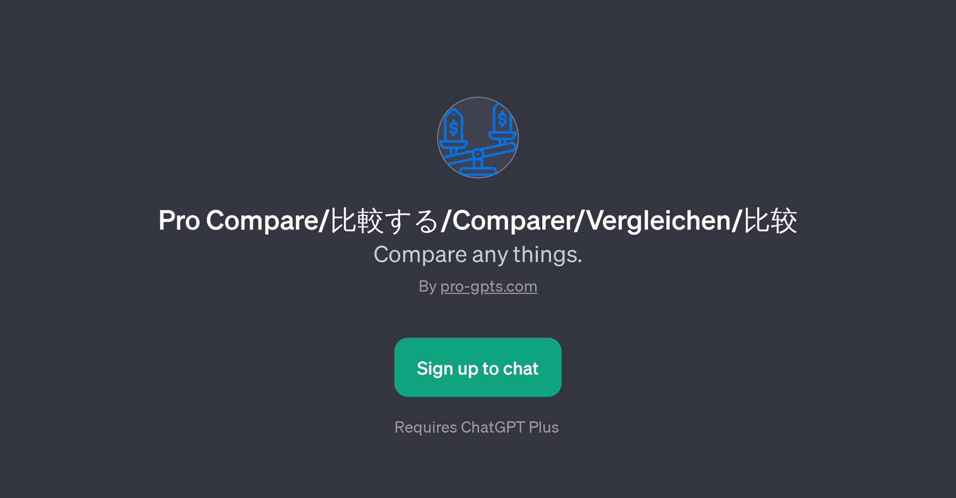 Pro Compare GPT