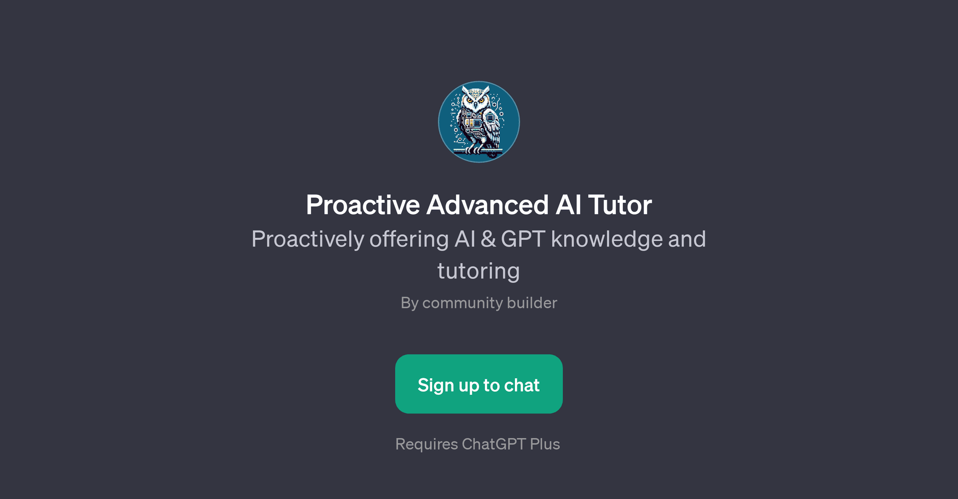 Proactive Advanced AI Tutor