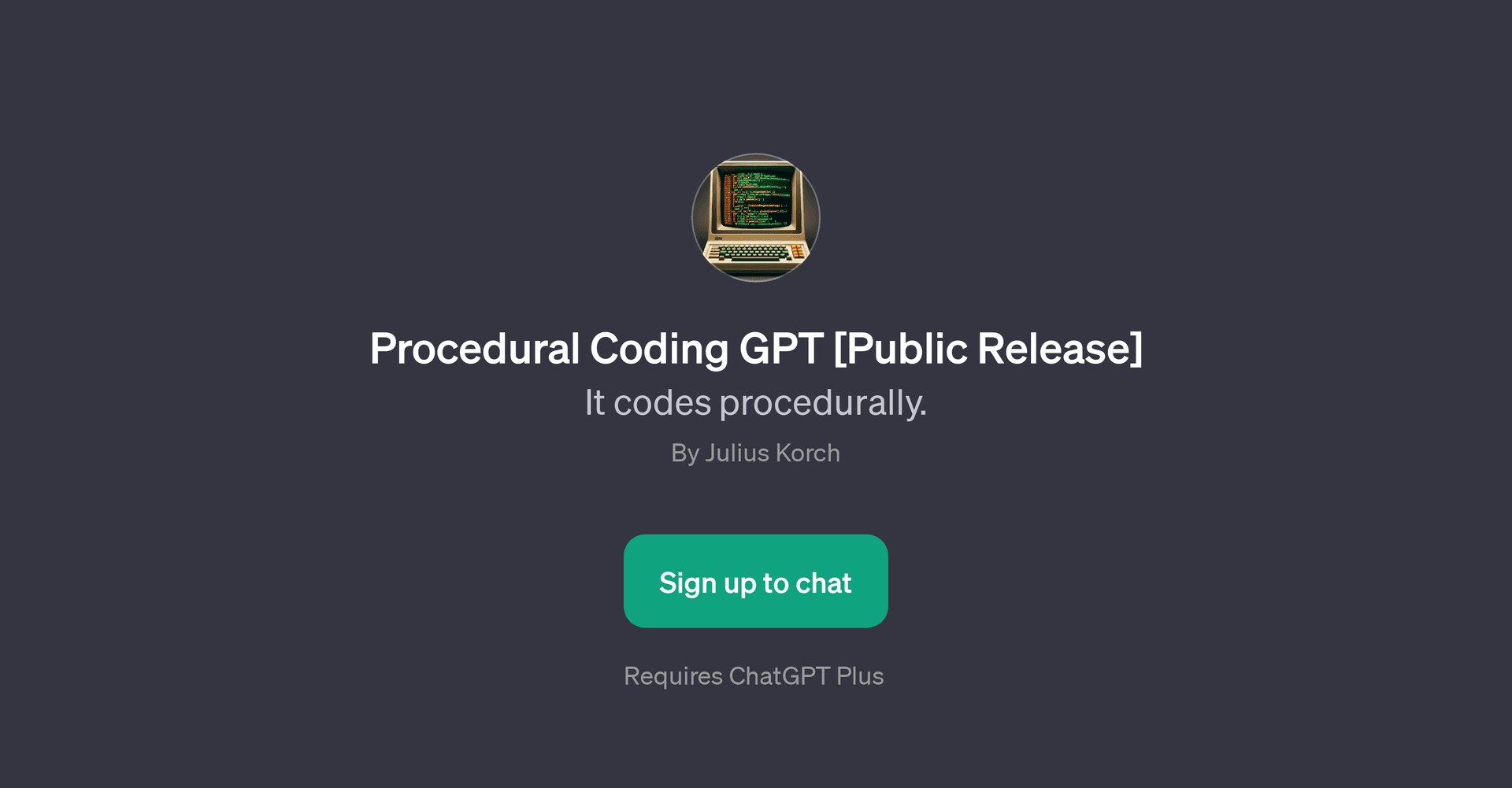 Procedural Coding GPT