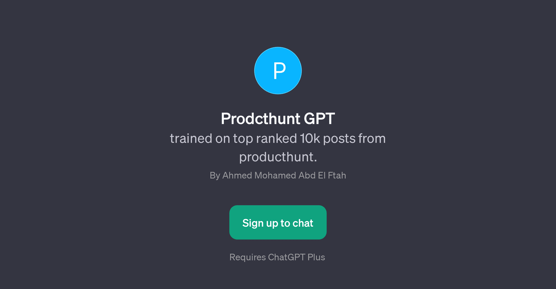 Prodcthunt GPT
