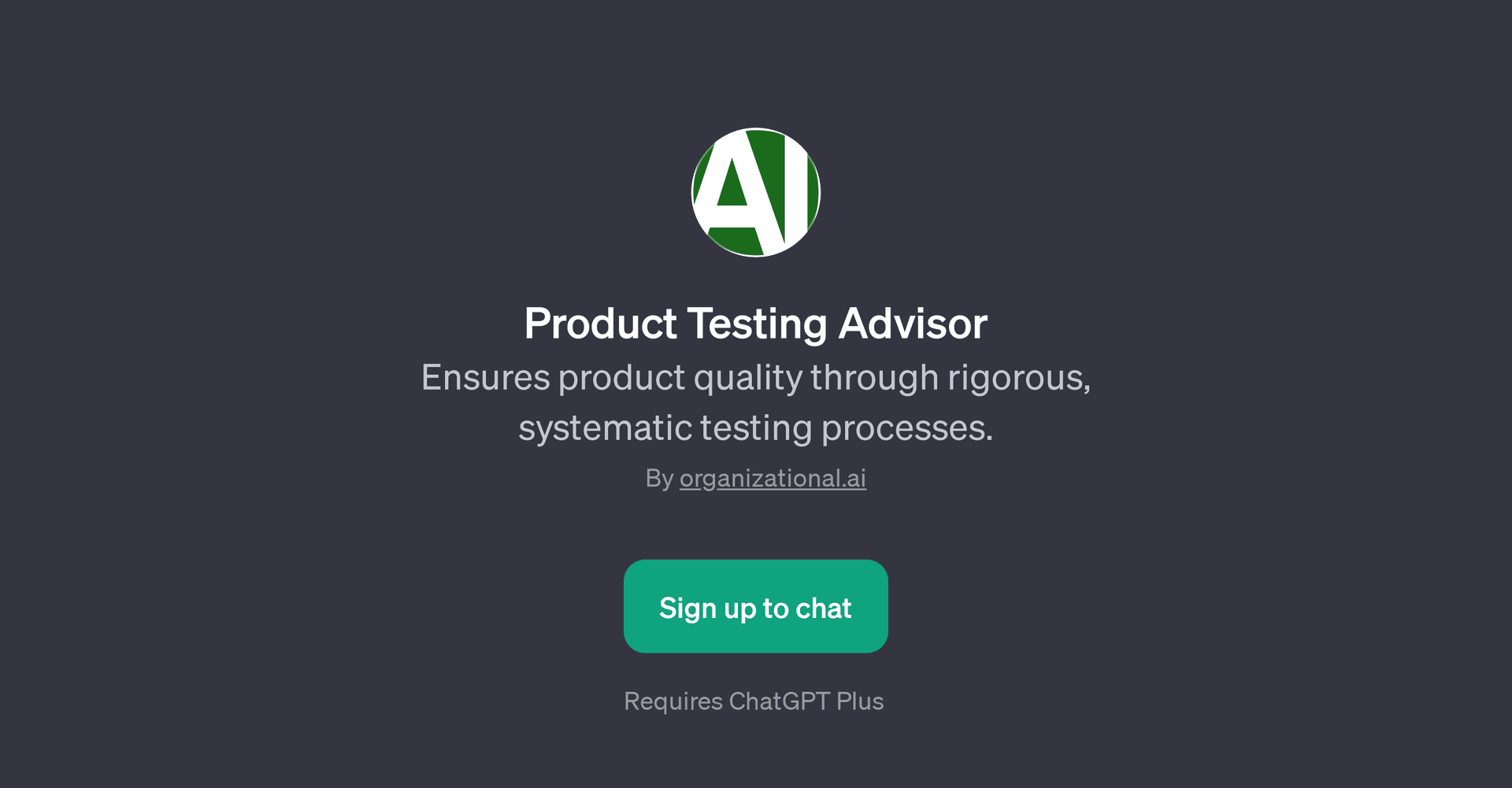 Product Testing Advisor