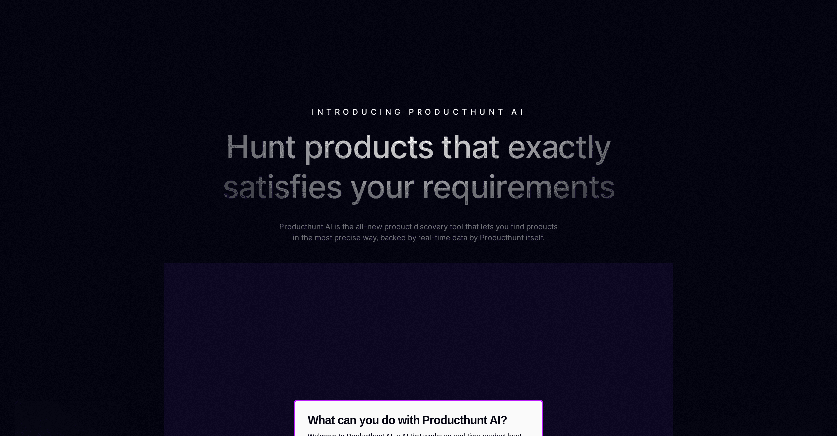 Producthunt AI