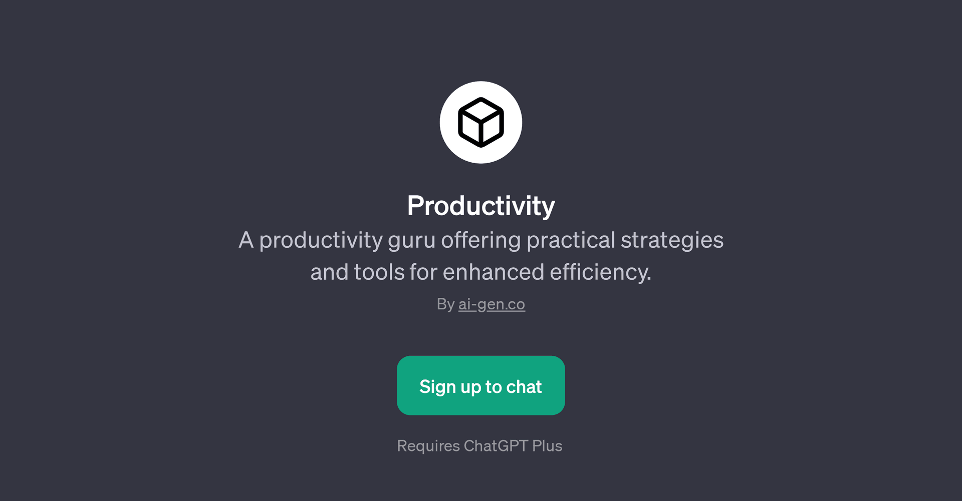Productivity