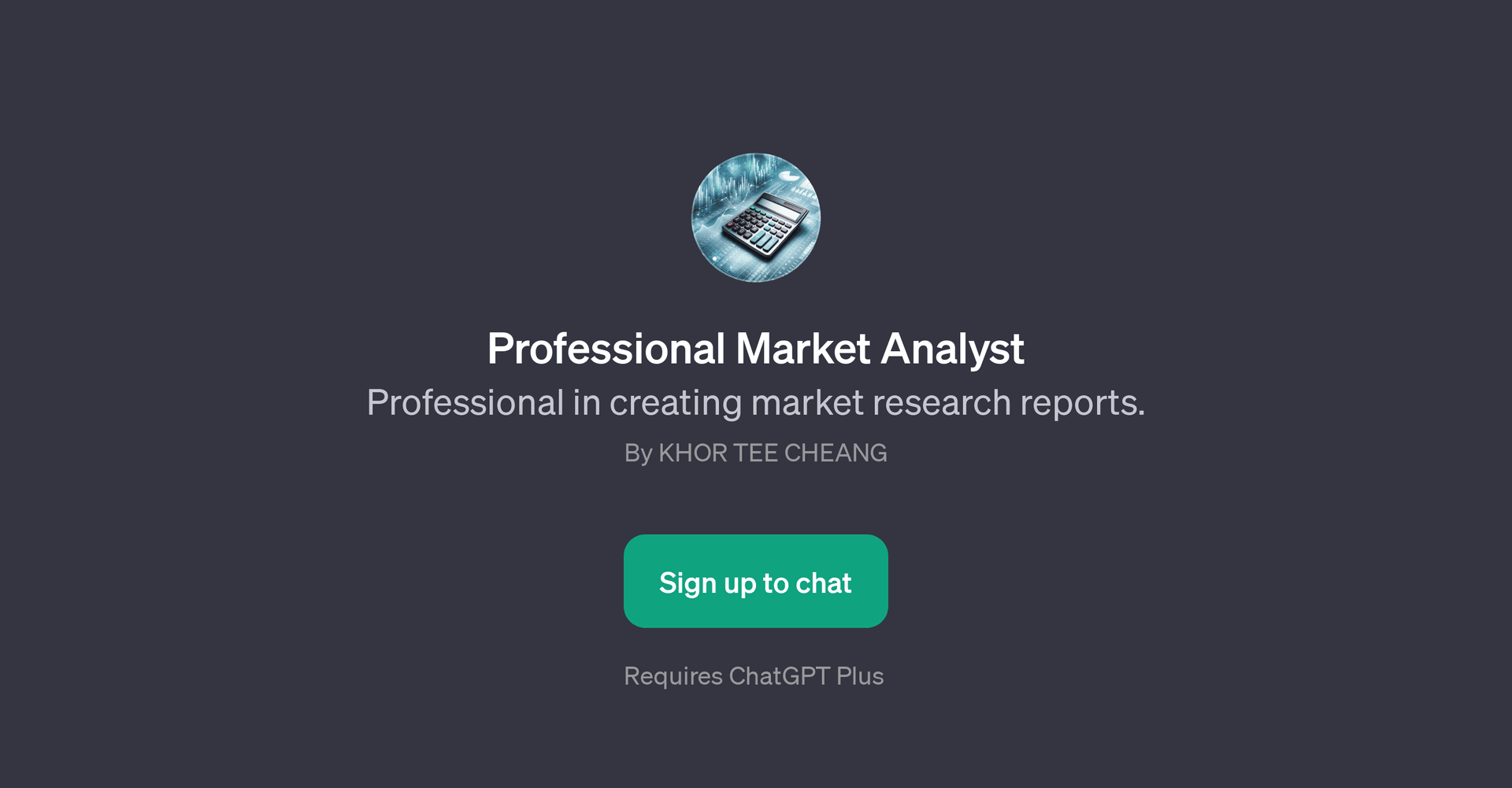 Professional Market Analyst
