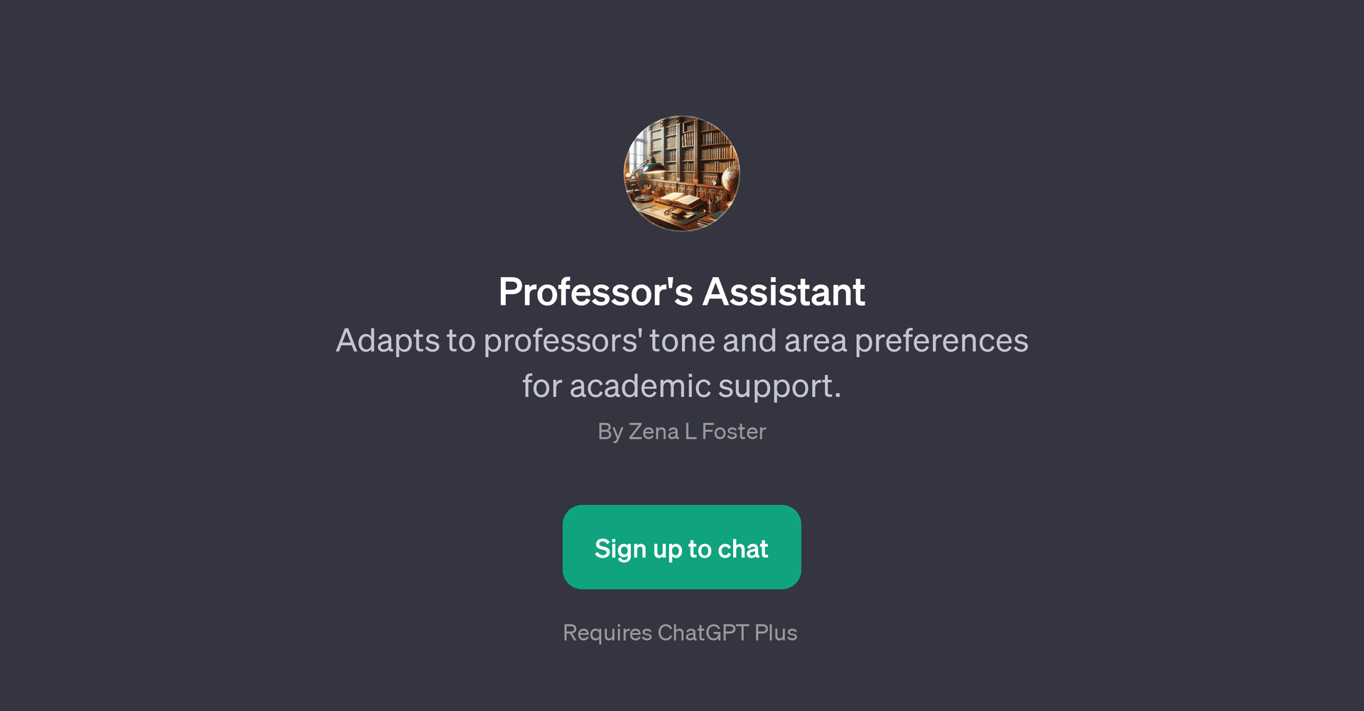 Professor's Assistant