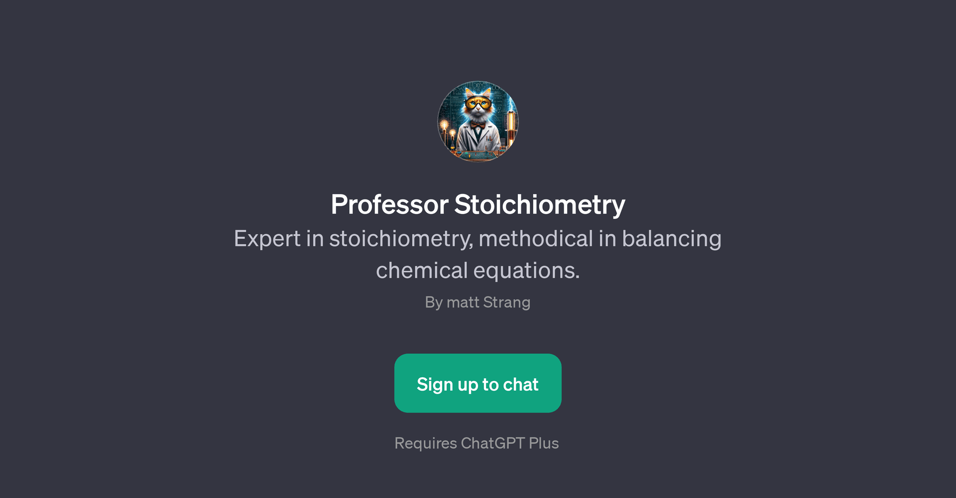 Professor Stoichiometry