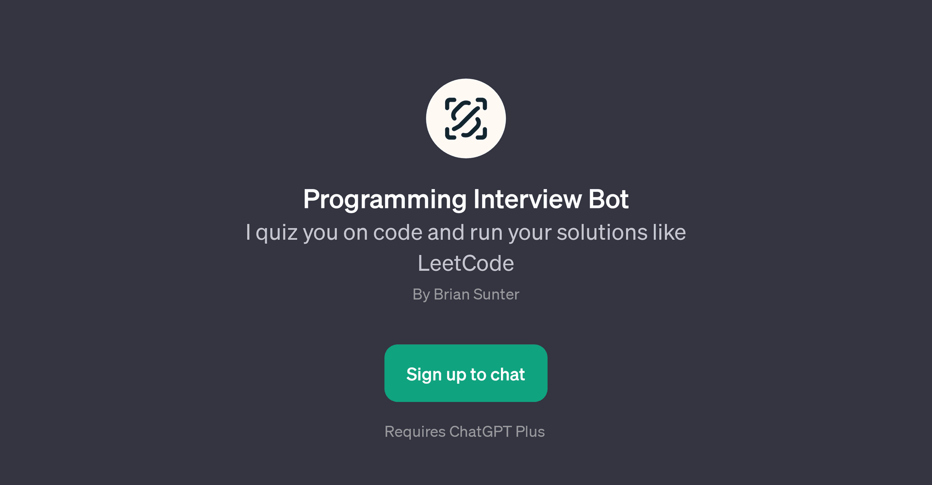 Programming Interview Bot