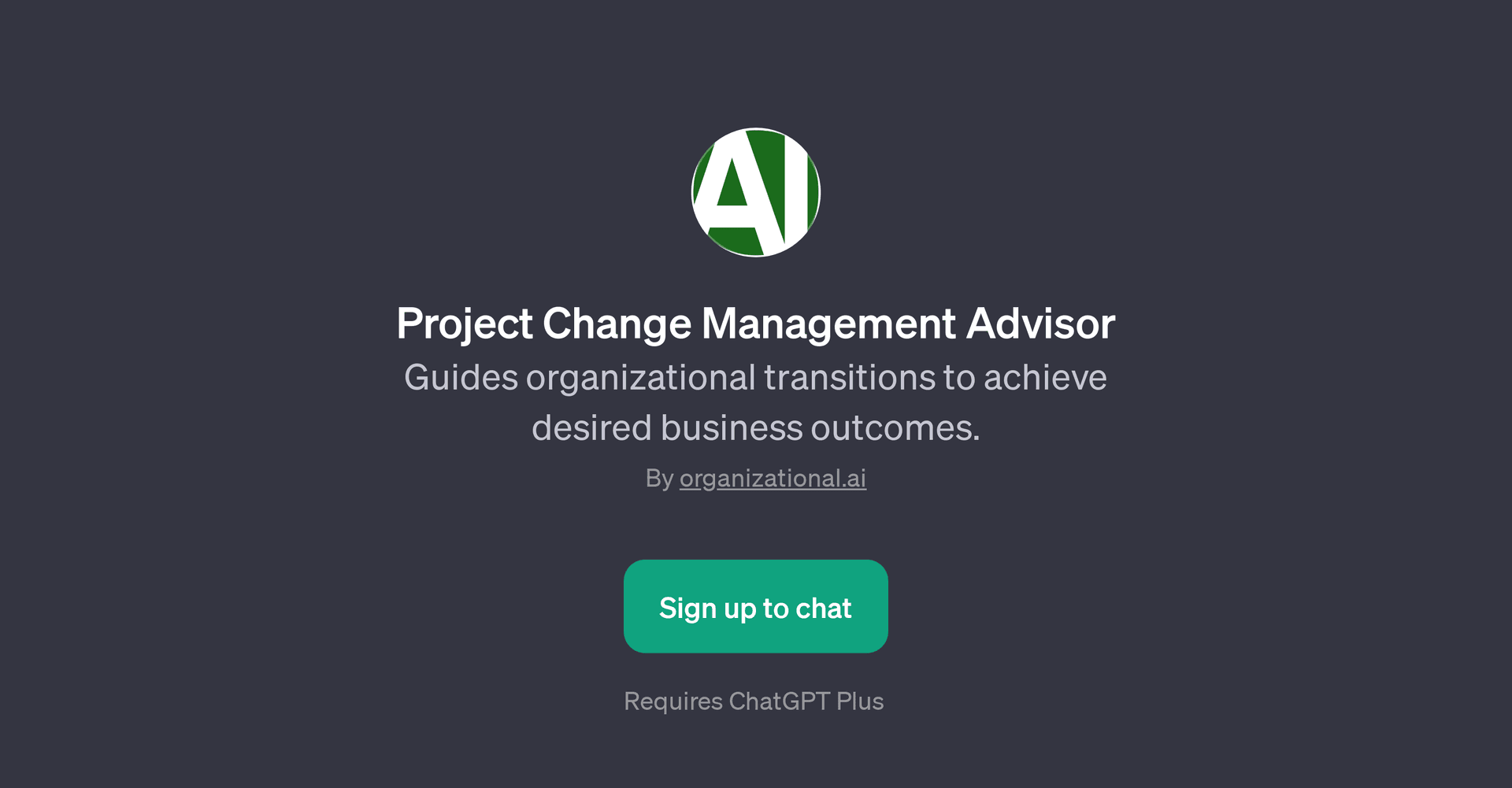 Project Change Management Advisor
