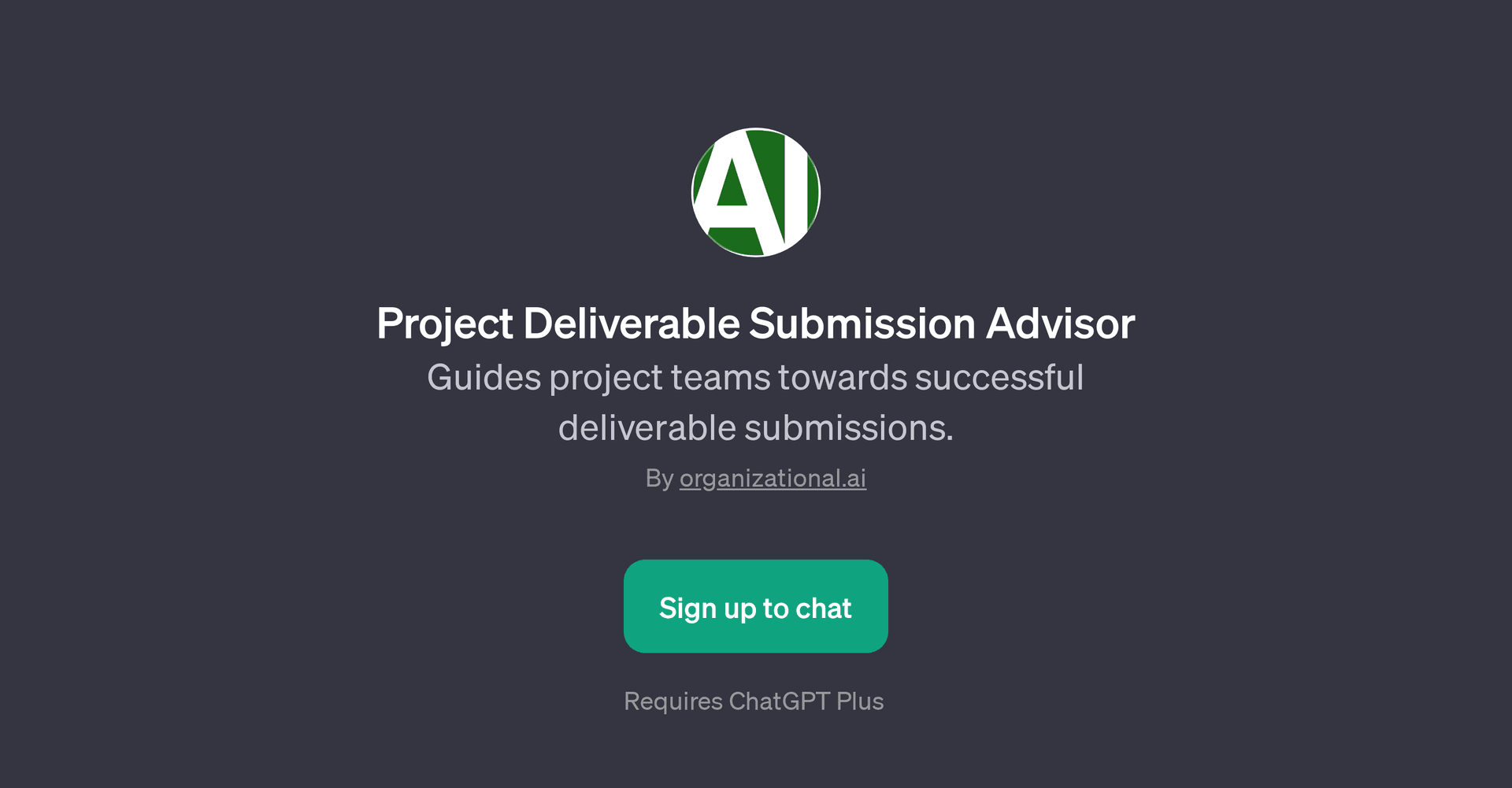 Project Deliverable Submission Advisor