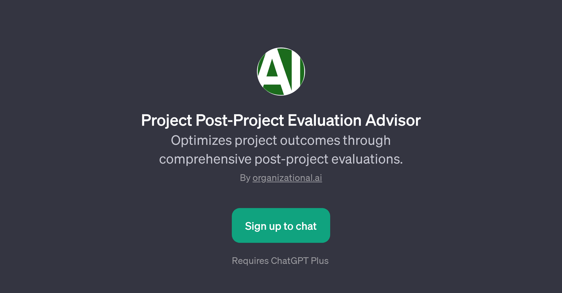 Project Post-Project Evaluation Advisor