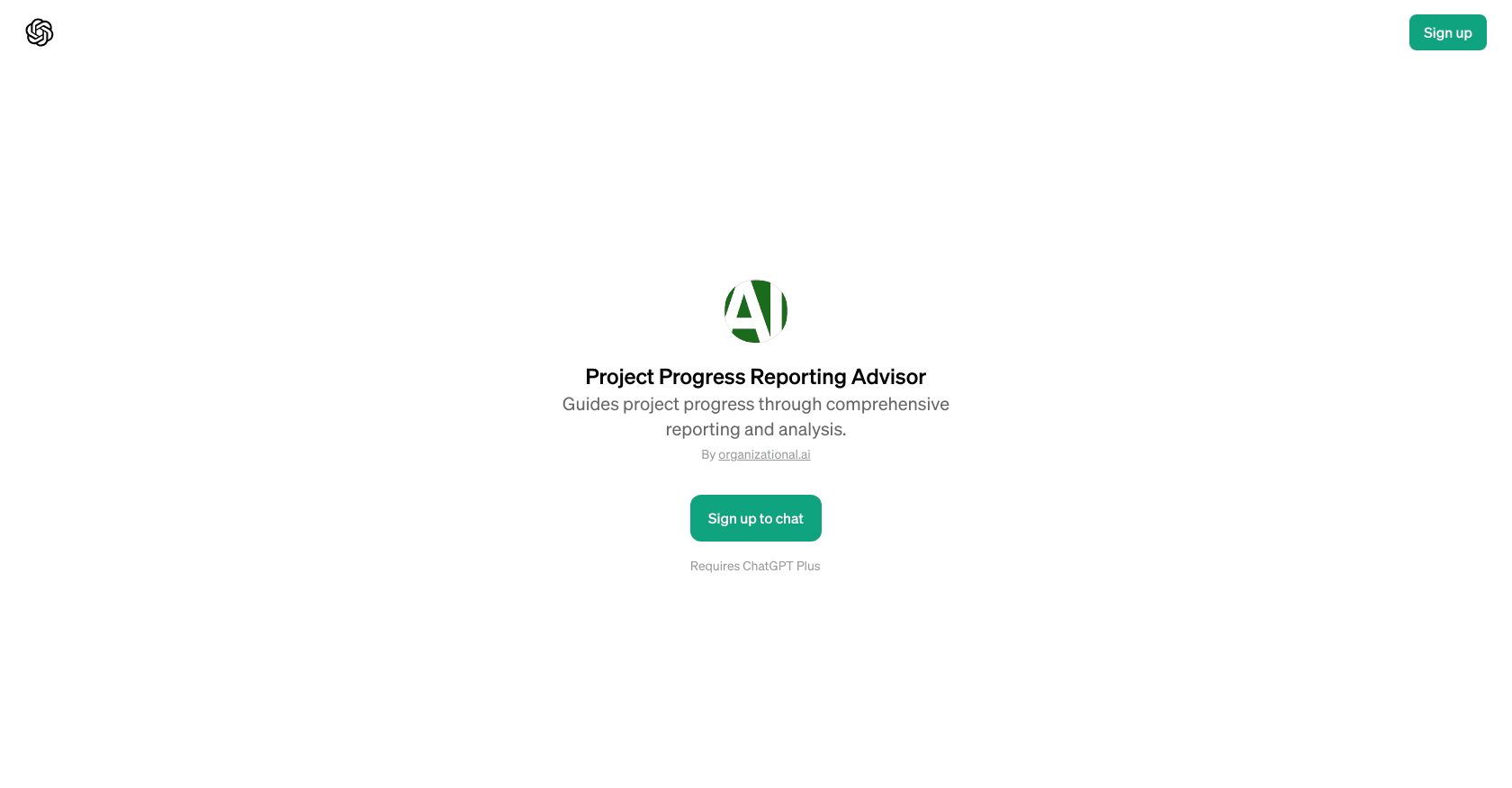 Project Progress Reporting Advisor