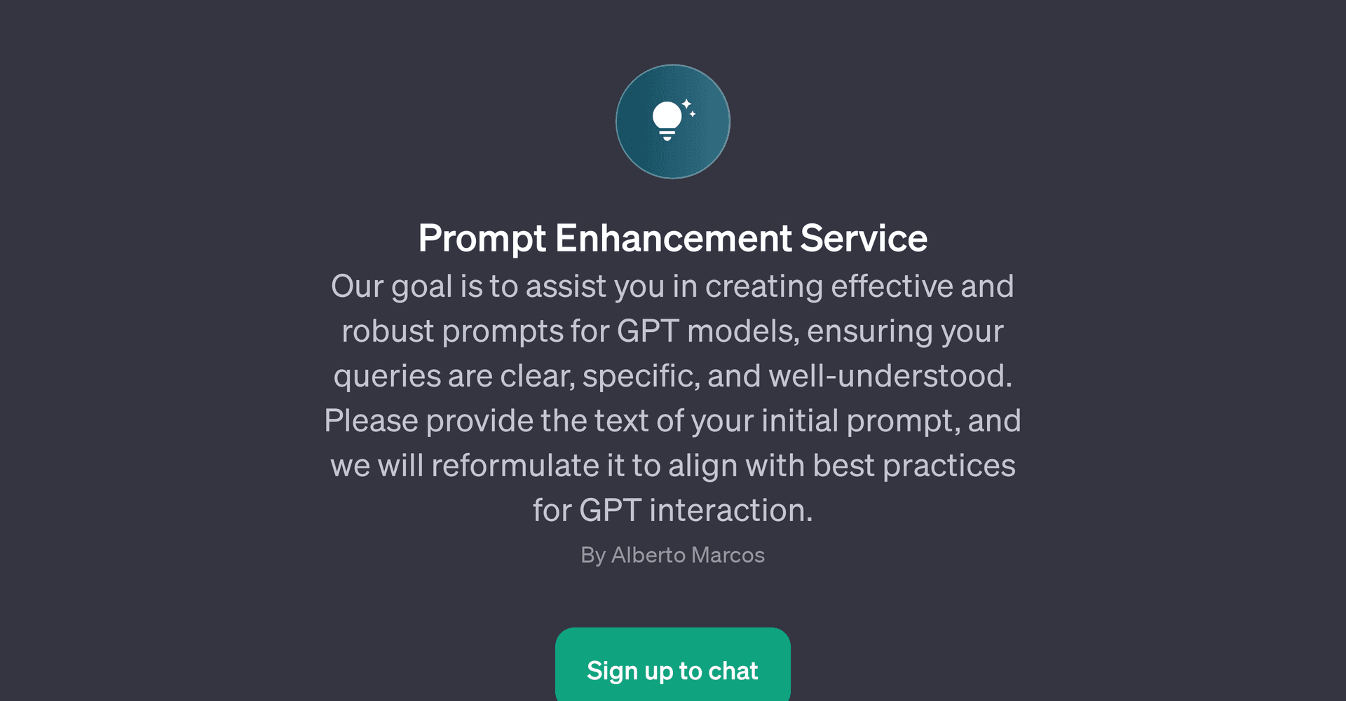 Prompt Enhancement Service