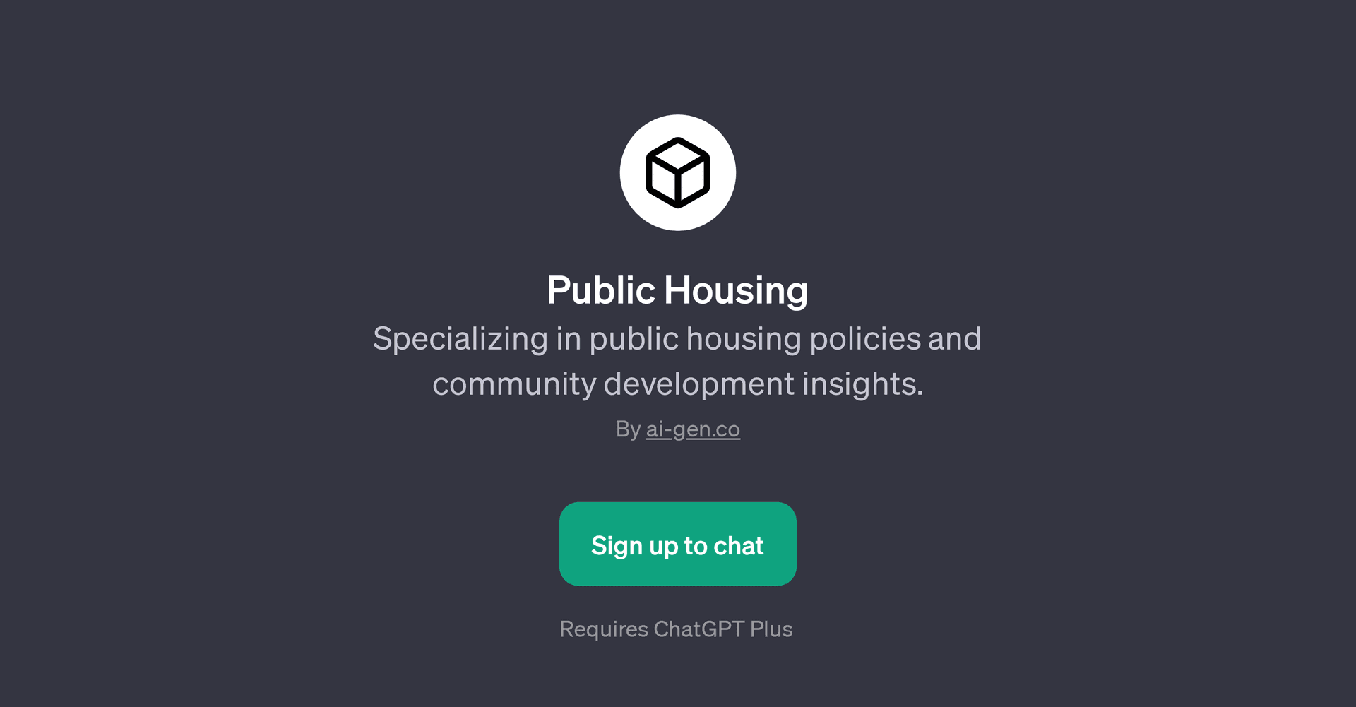 Public Housing GPT