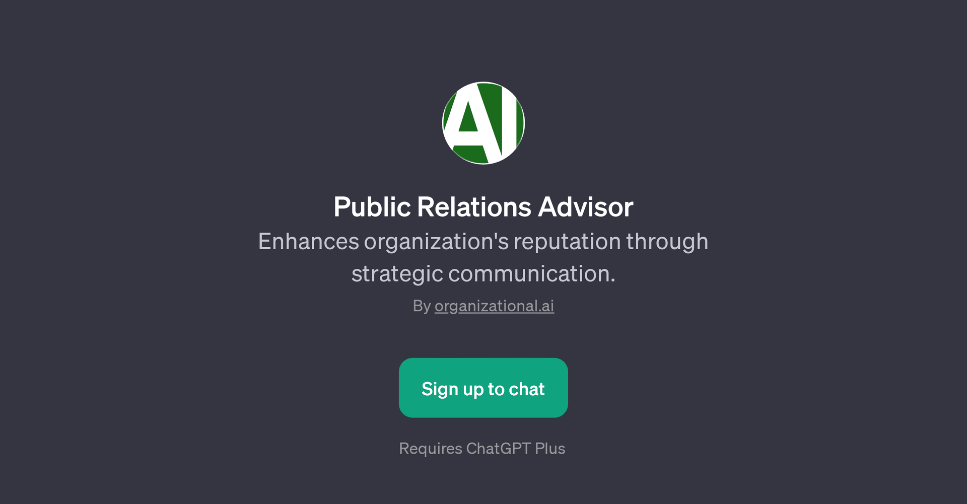 Public Relations Advisor