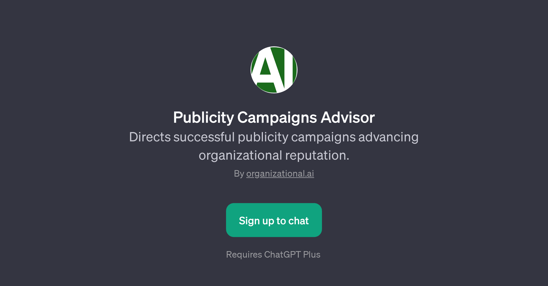 Publicity Campaigns Advisor