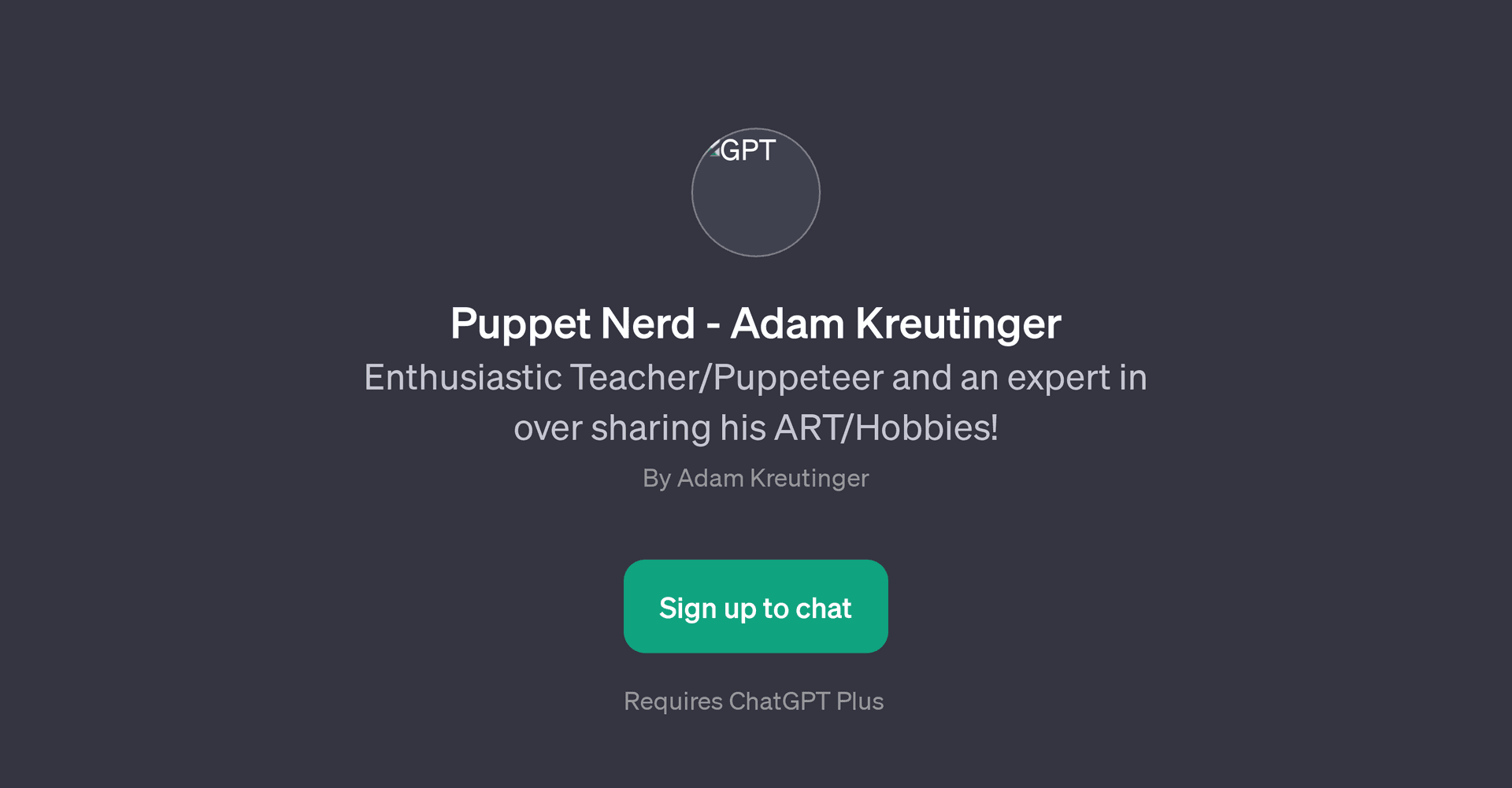Puppet Nerd - Adam Kreutinger