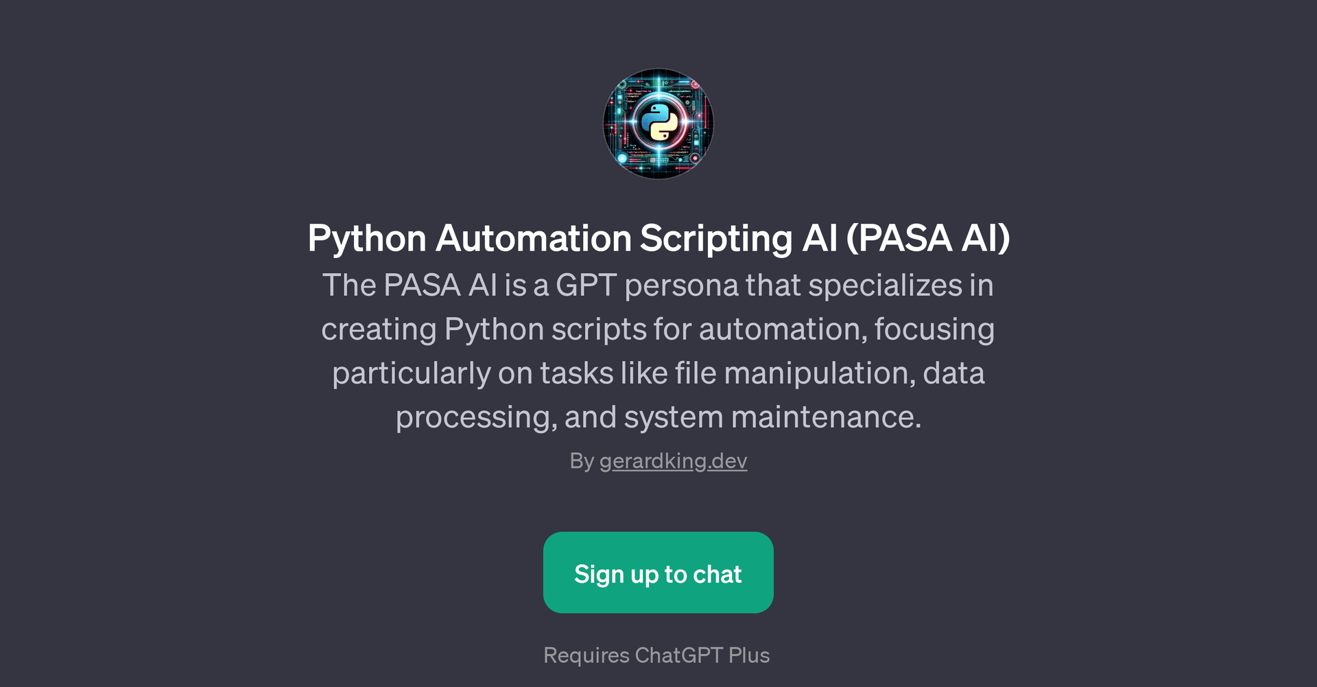 Python Automation Scripting AI (PASA AI)