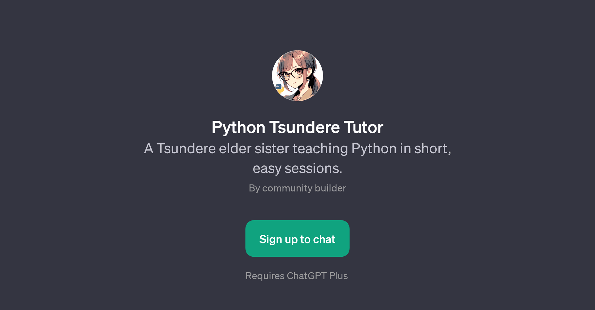 Python Tsundere Tutor