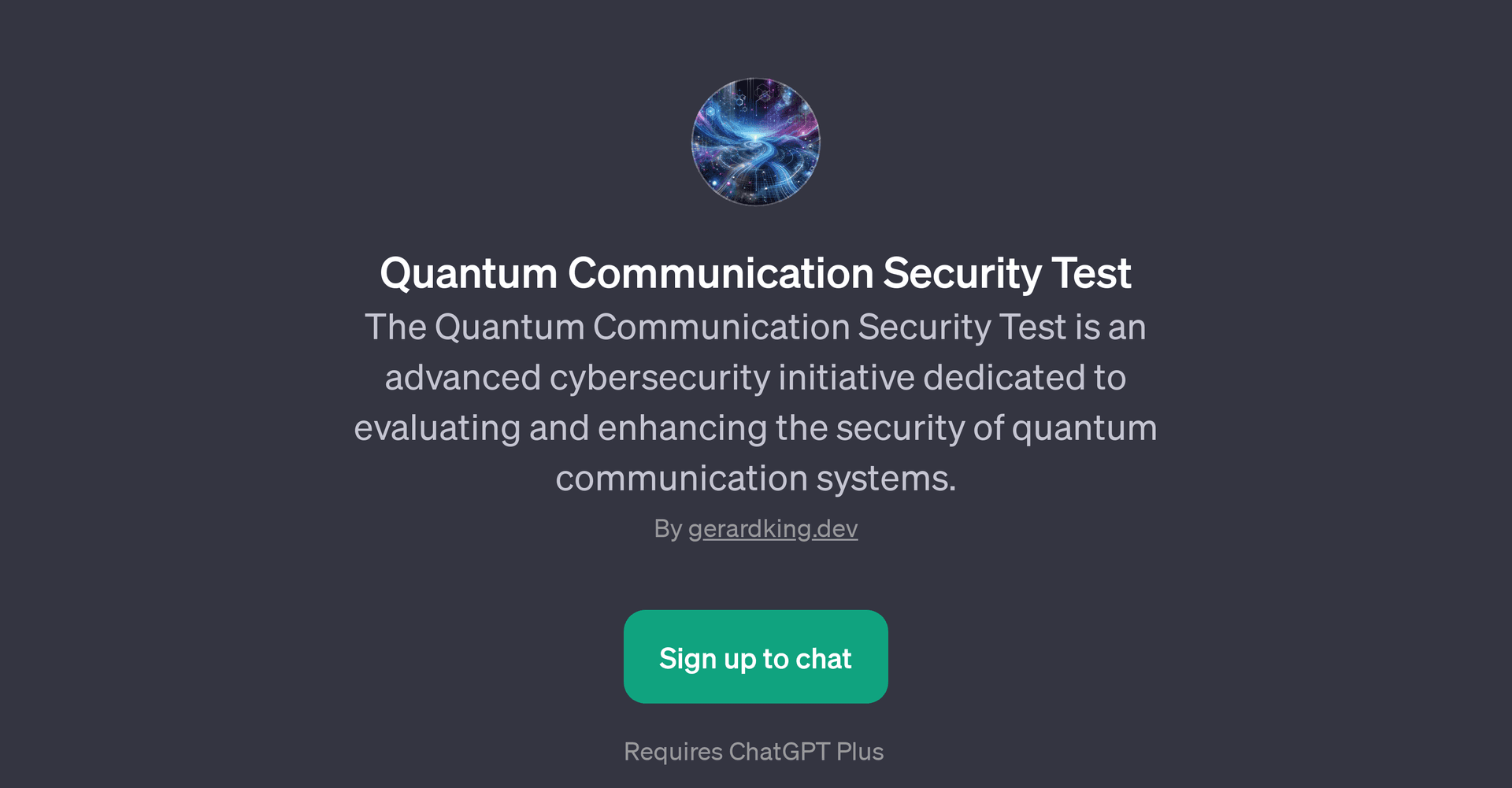 Quantum Communication Security Test