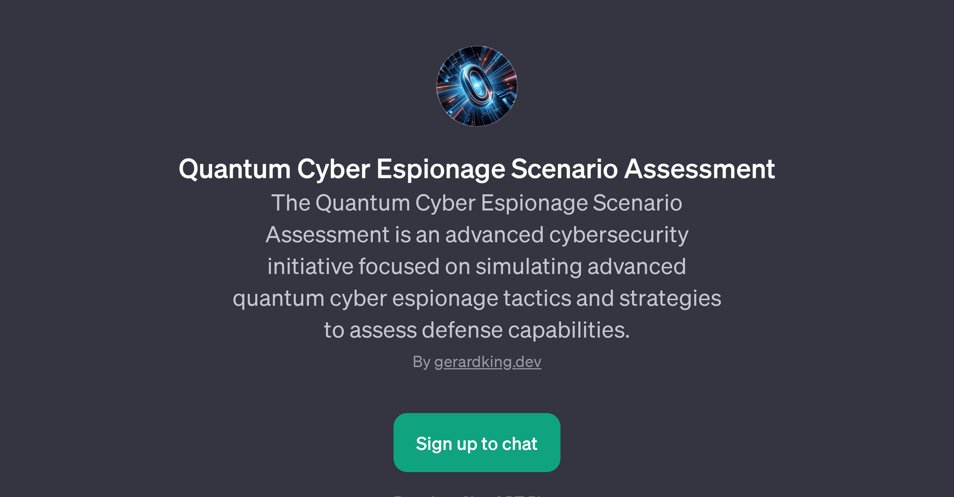Quantum Cyber Espionage Scenario Assessment