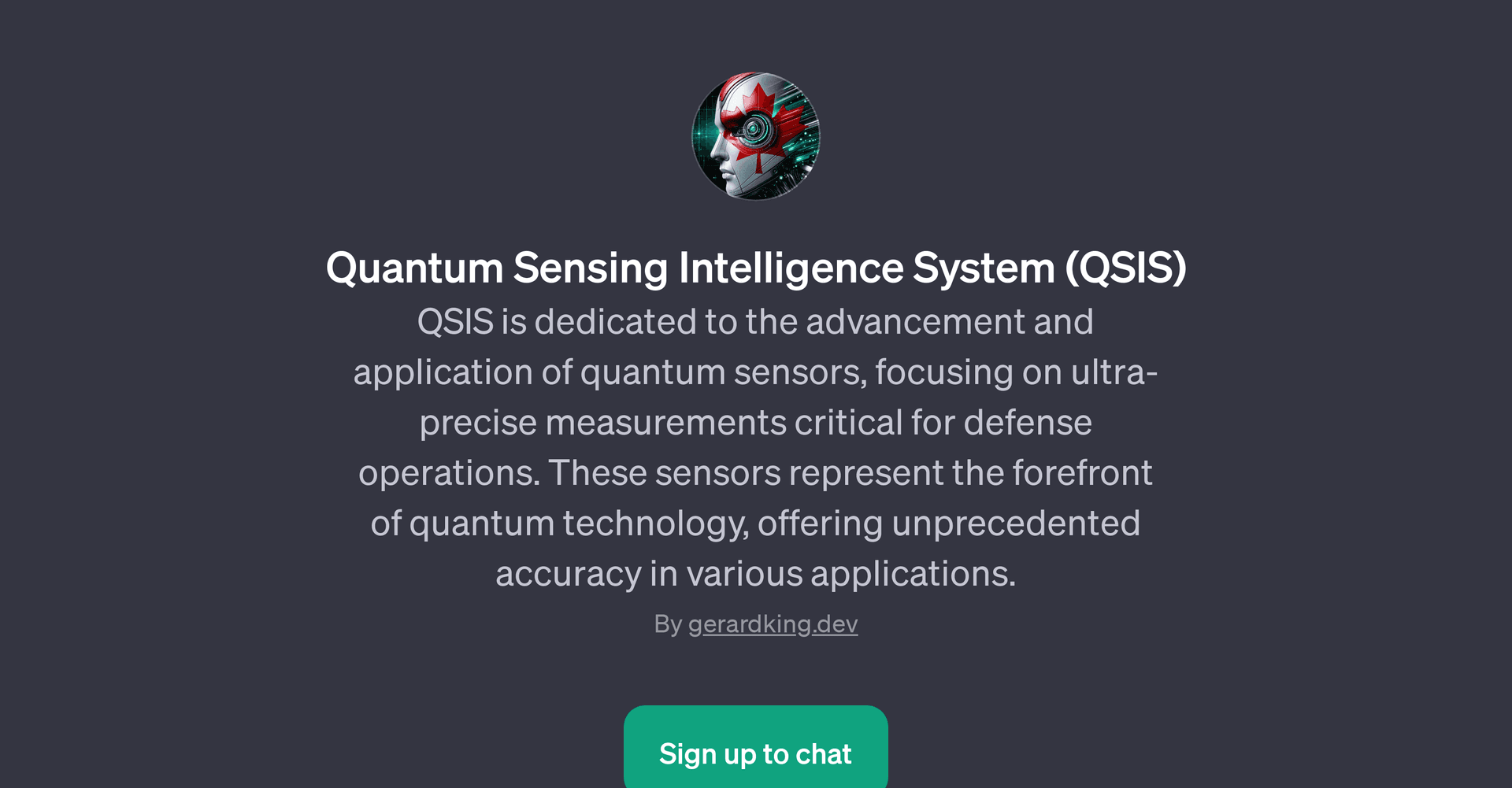Quantum Sensing Intelligence System (QSIS)