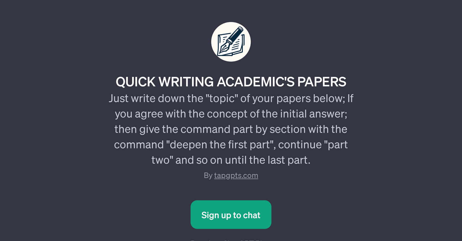 Quick Writing Academic's Papers