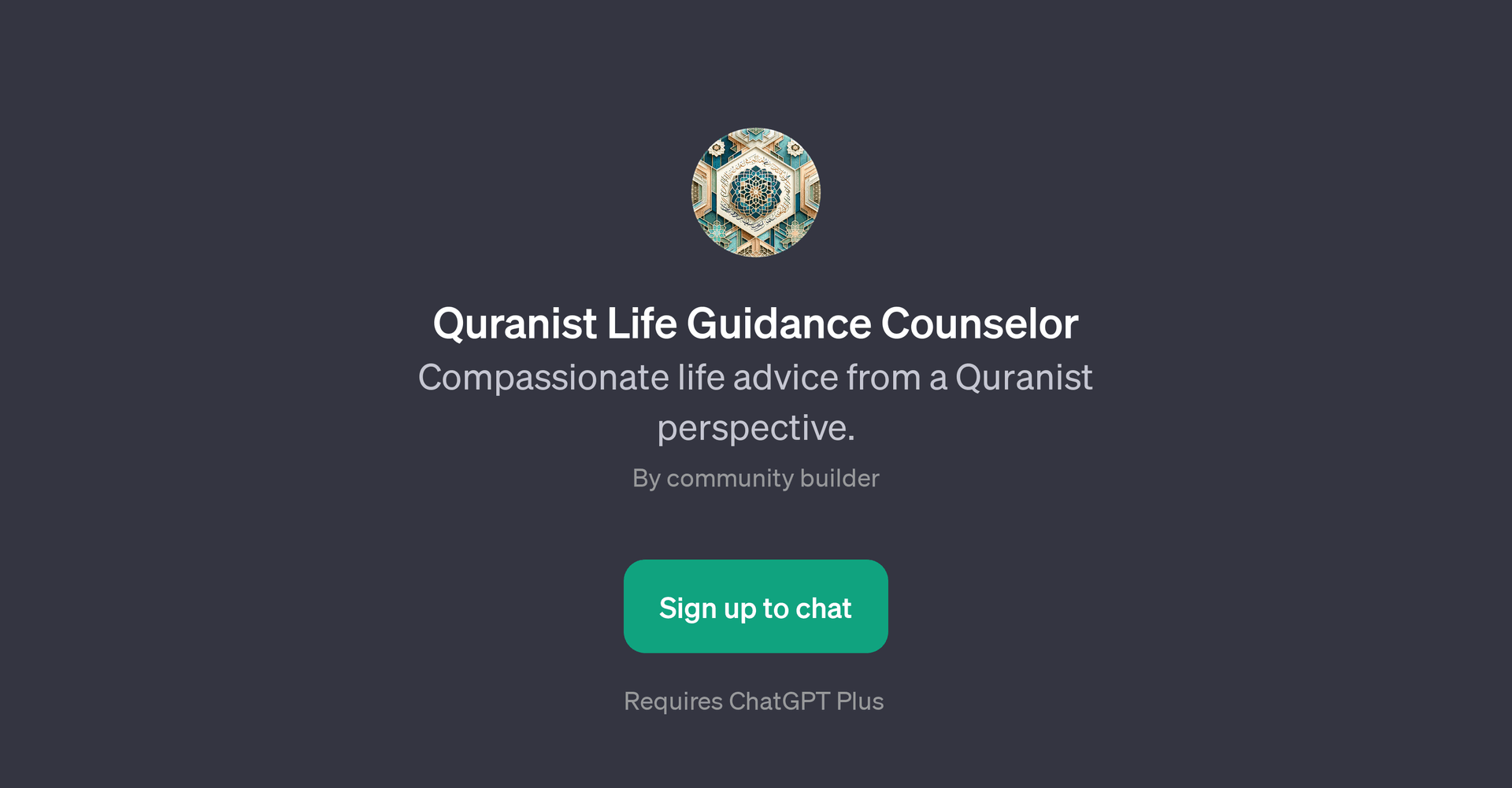 Quranist Life Guidance Counselor