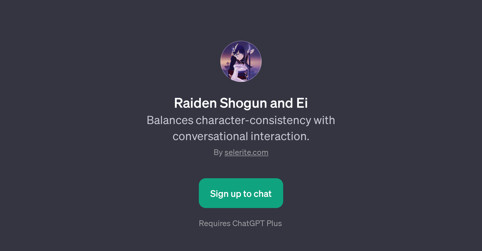 Raiden Shogun and Ei