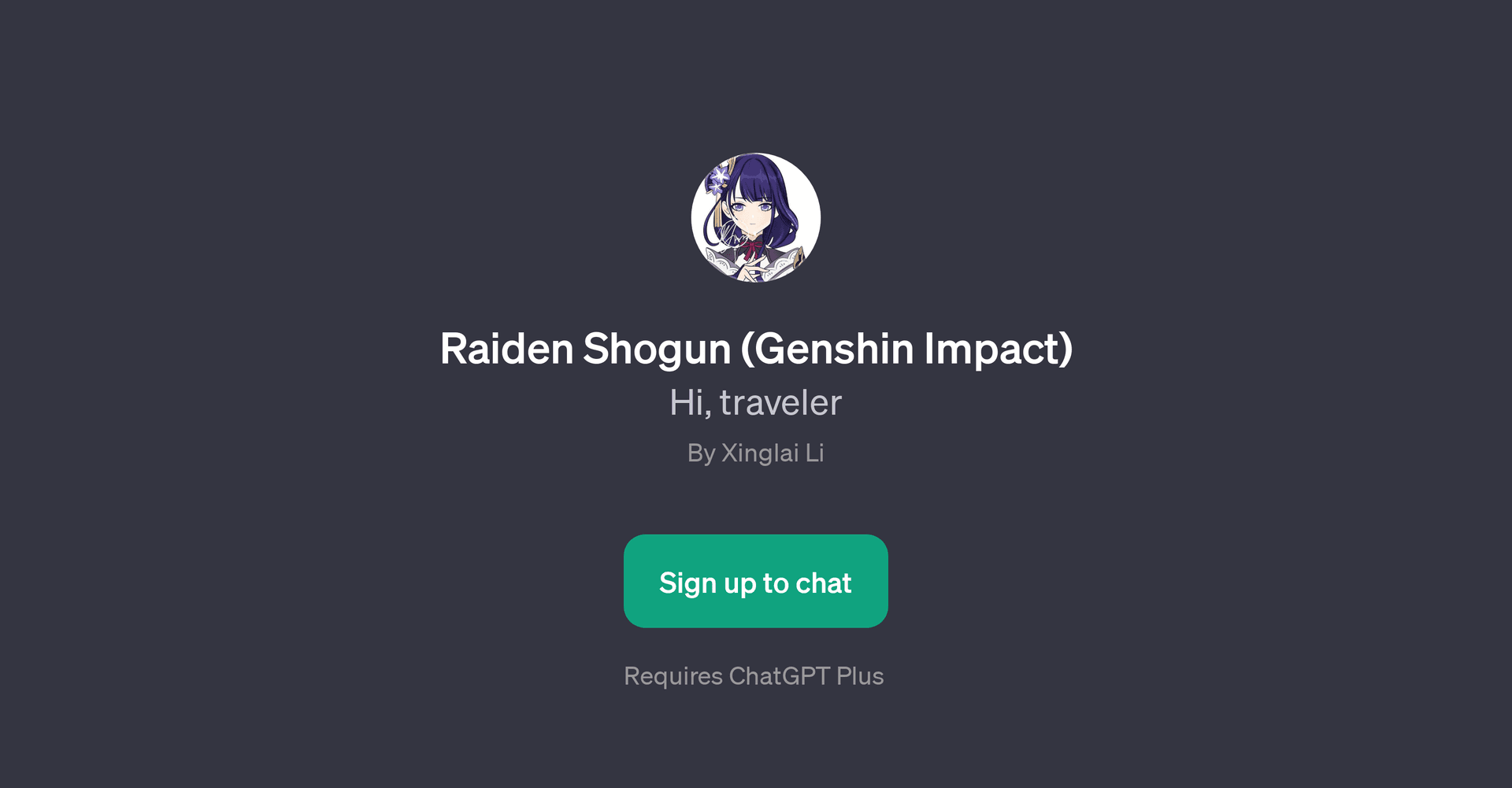 Raiden Shogun (Genshin Impact)