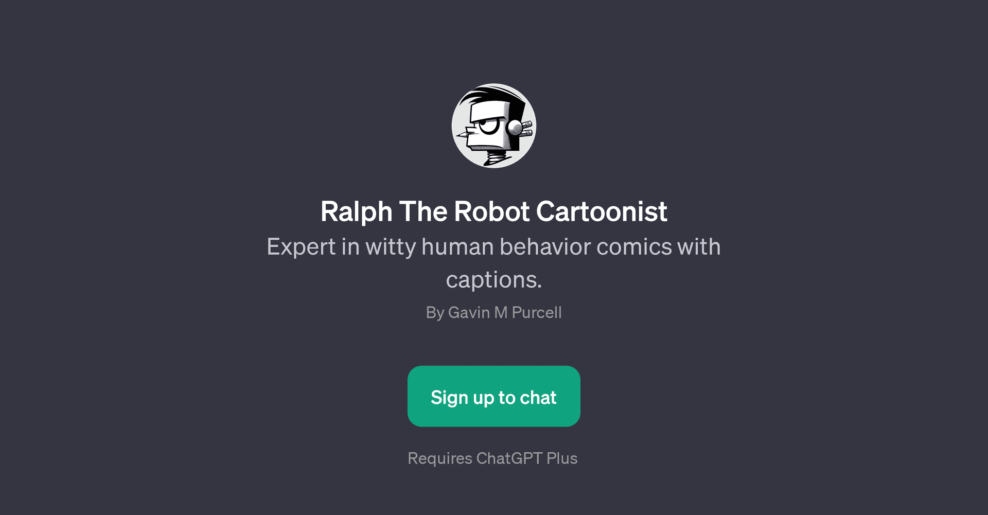 Ralph The Robot Cartoonist