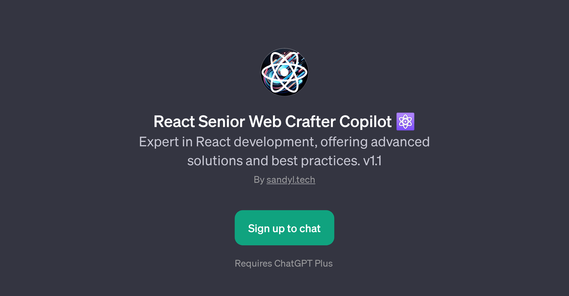 React Senior Web Crafter Copilot