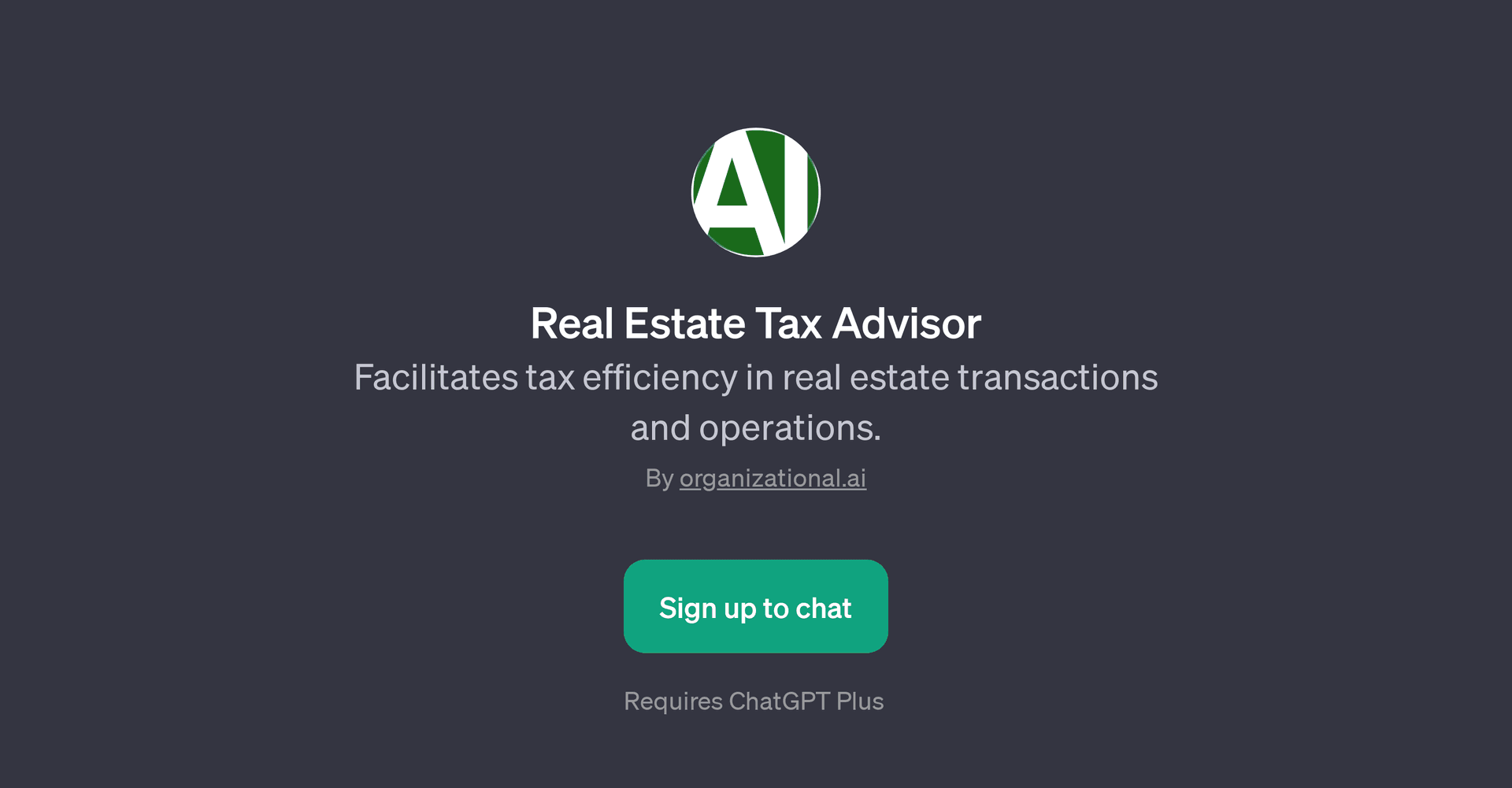 Real Estate Tax Advisor GPT