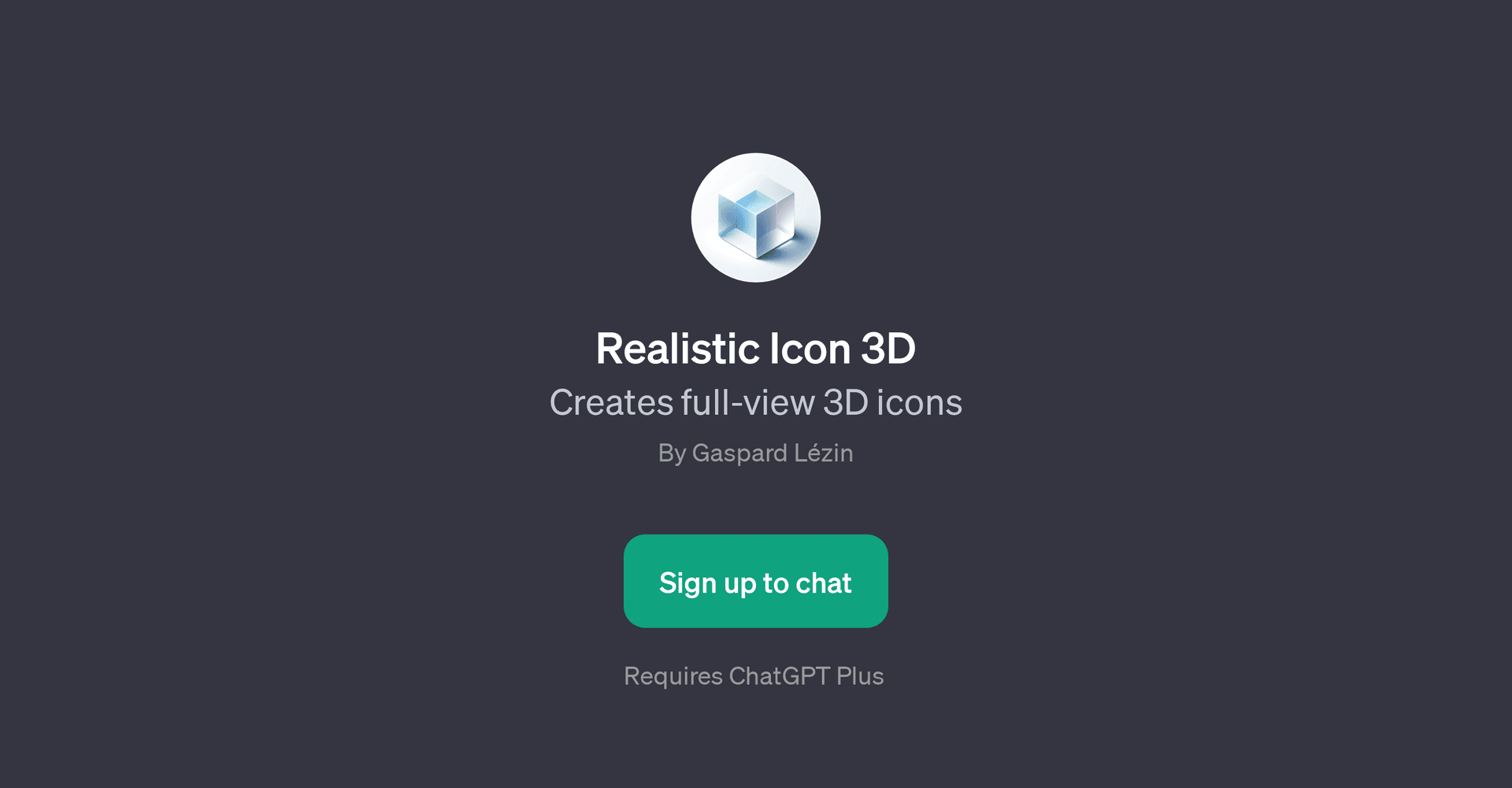 Realistic Icon 3D