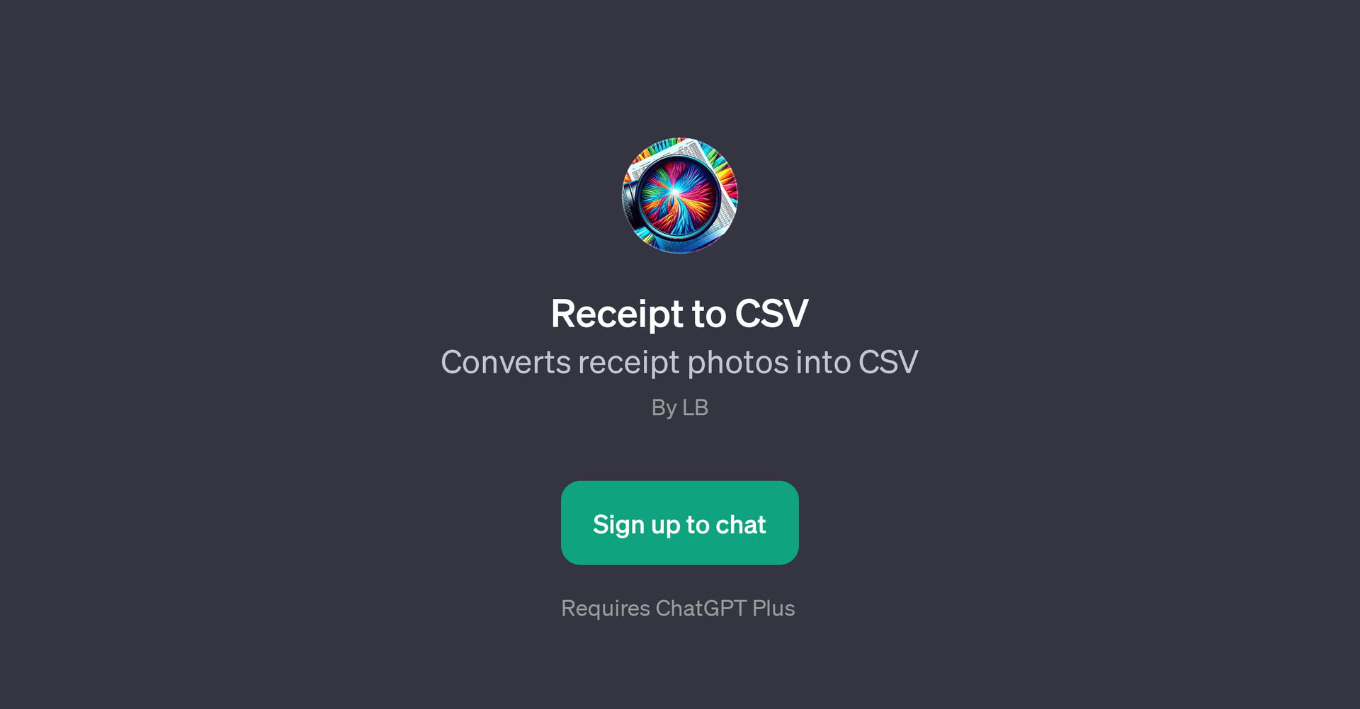 Receipt to CSV