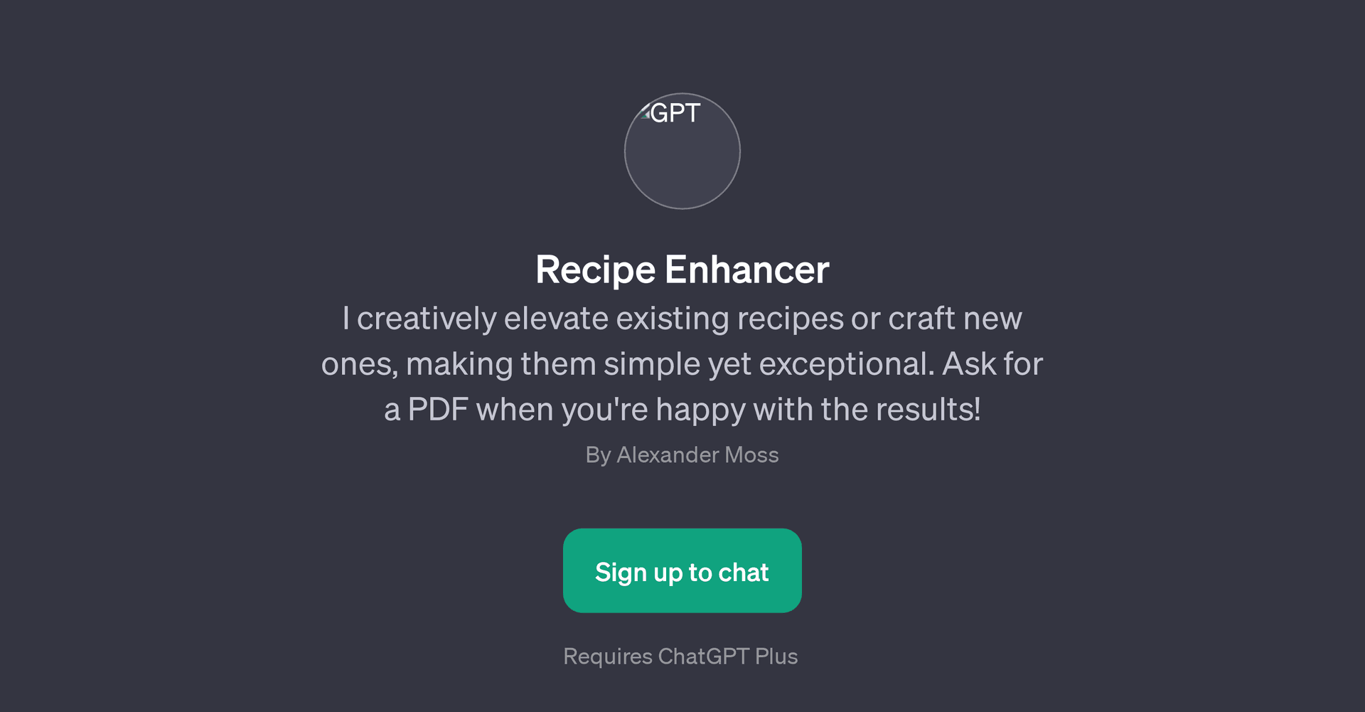 Recipe Enhancer