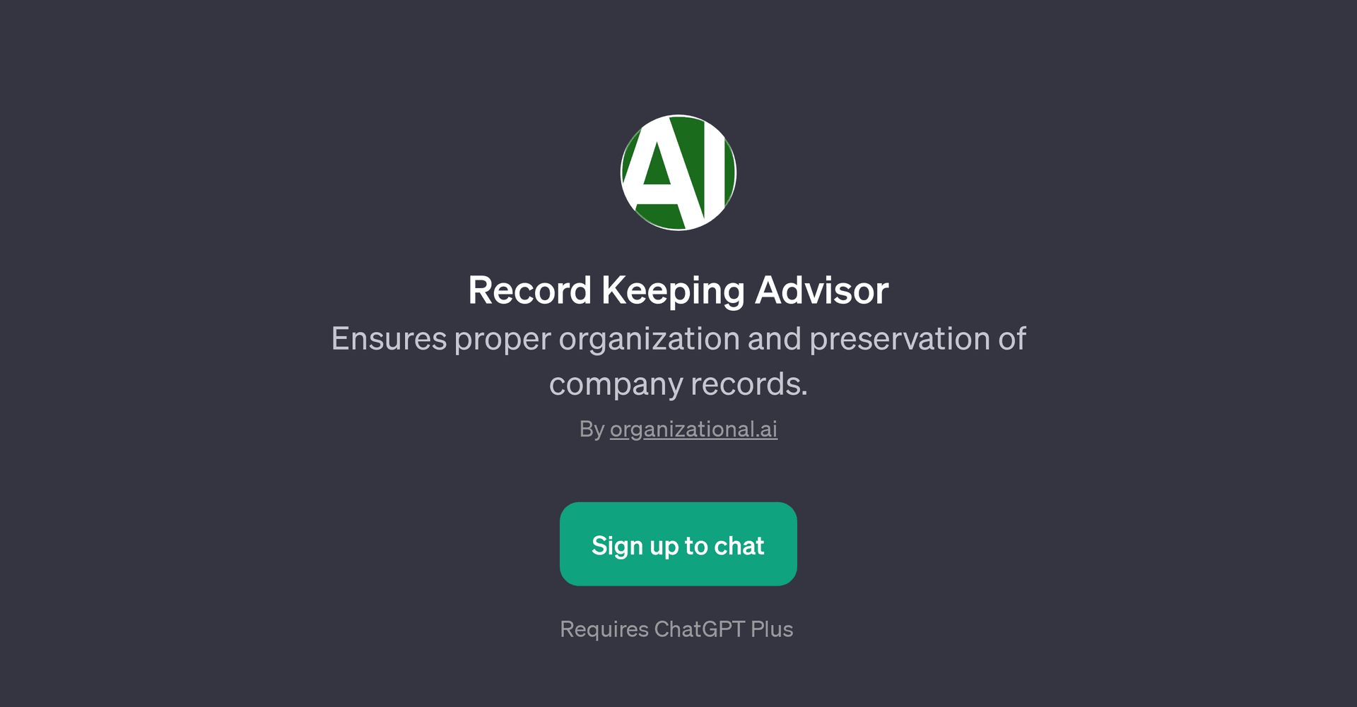 Record Keeping Advisor