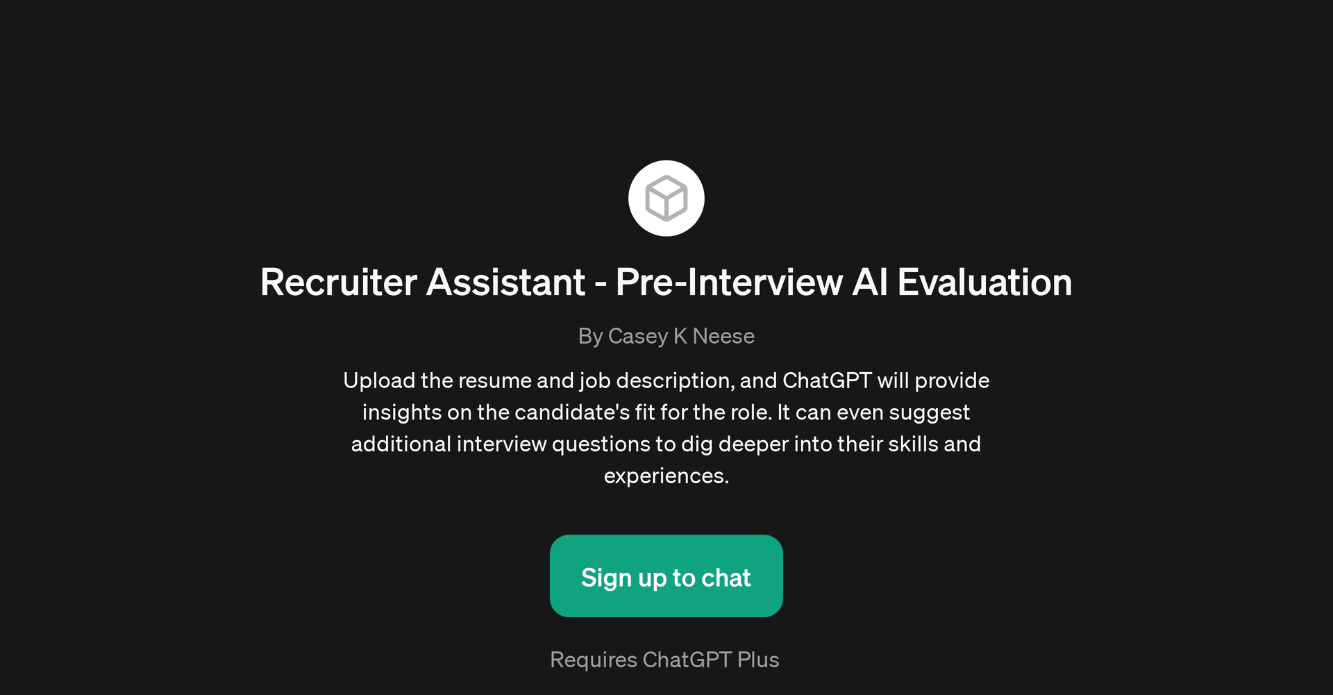 Recruiter Assistant