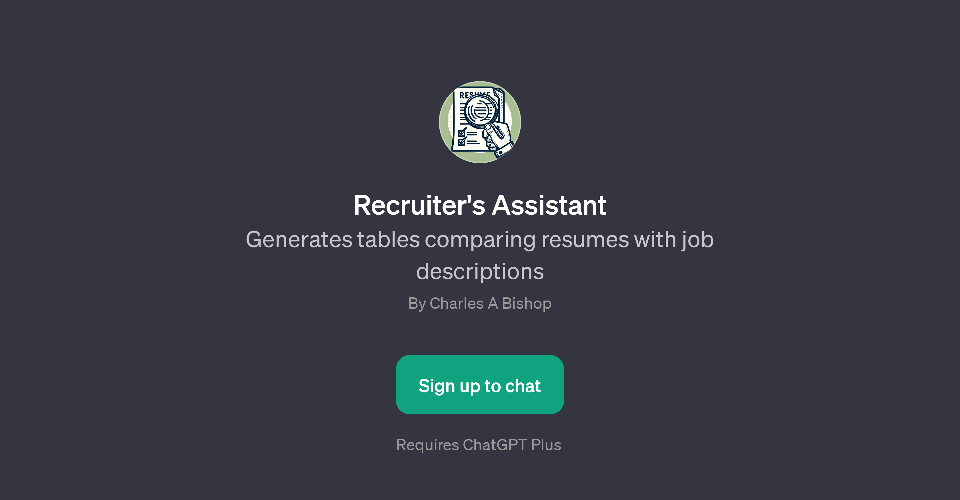 Recruiter's Assistant